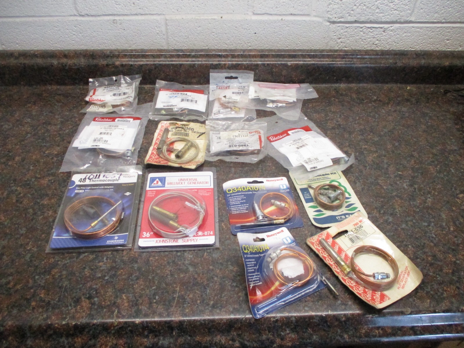 LOT OF 14 NOS HONEYWELL ROBERTSHAW BASO WHITE RODGERS THERMOCOUPLES 24″ 36″