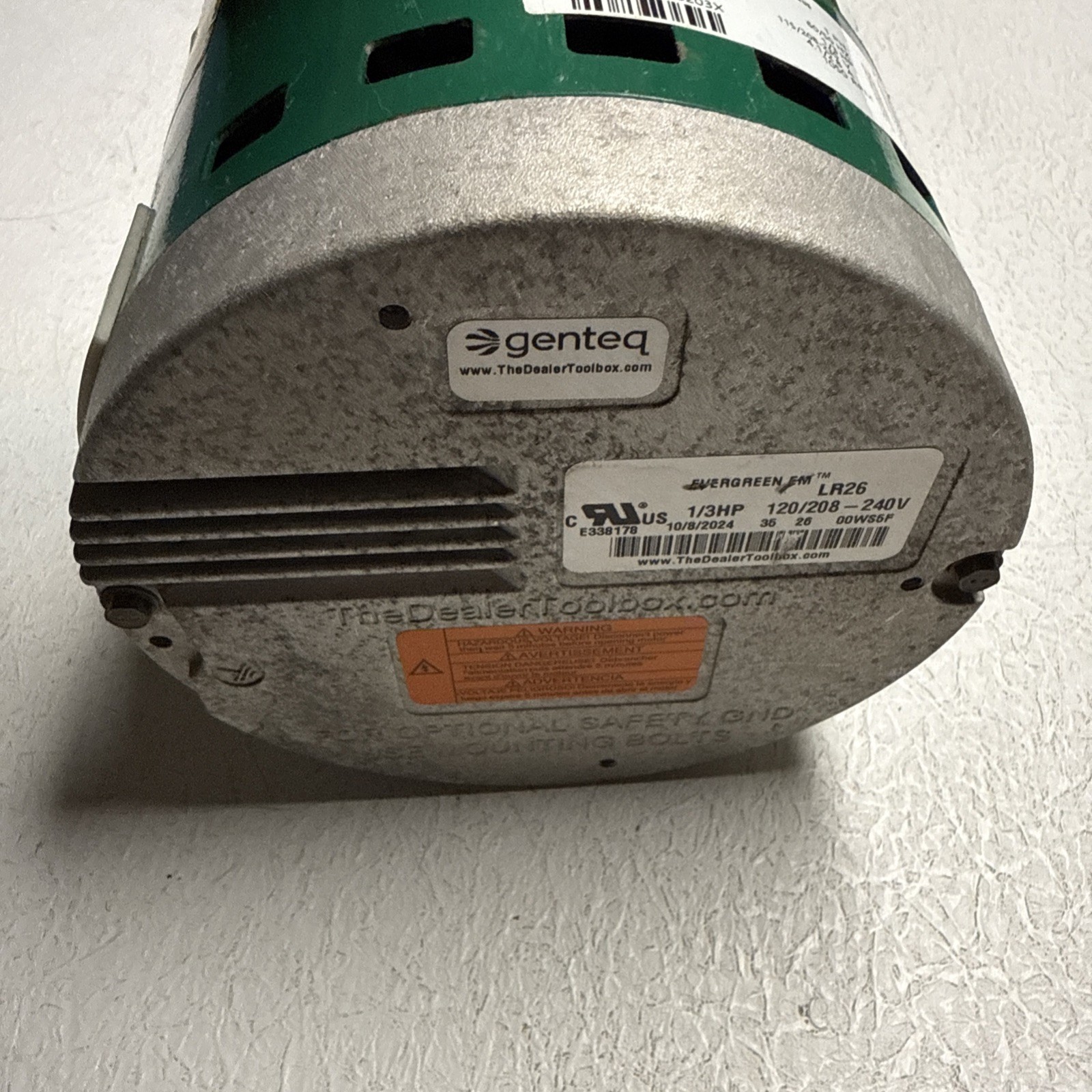 Genteq Evergreen 5SAA39DLP8022 Blower Motor 1/3hp 115/208-23V