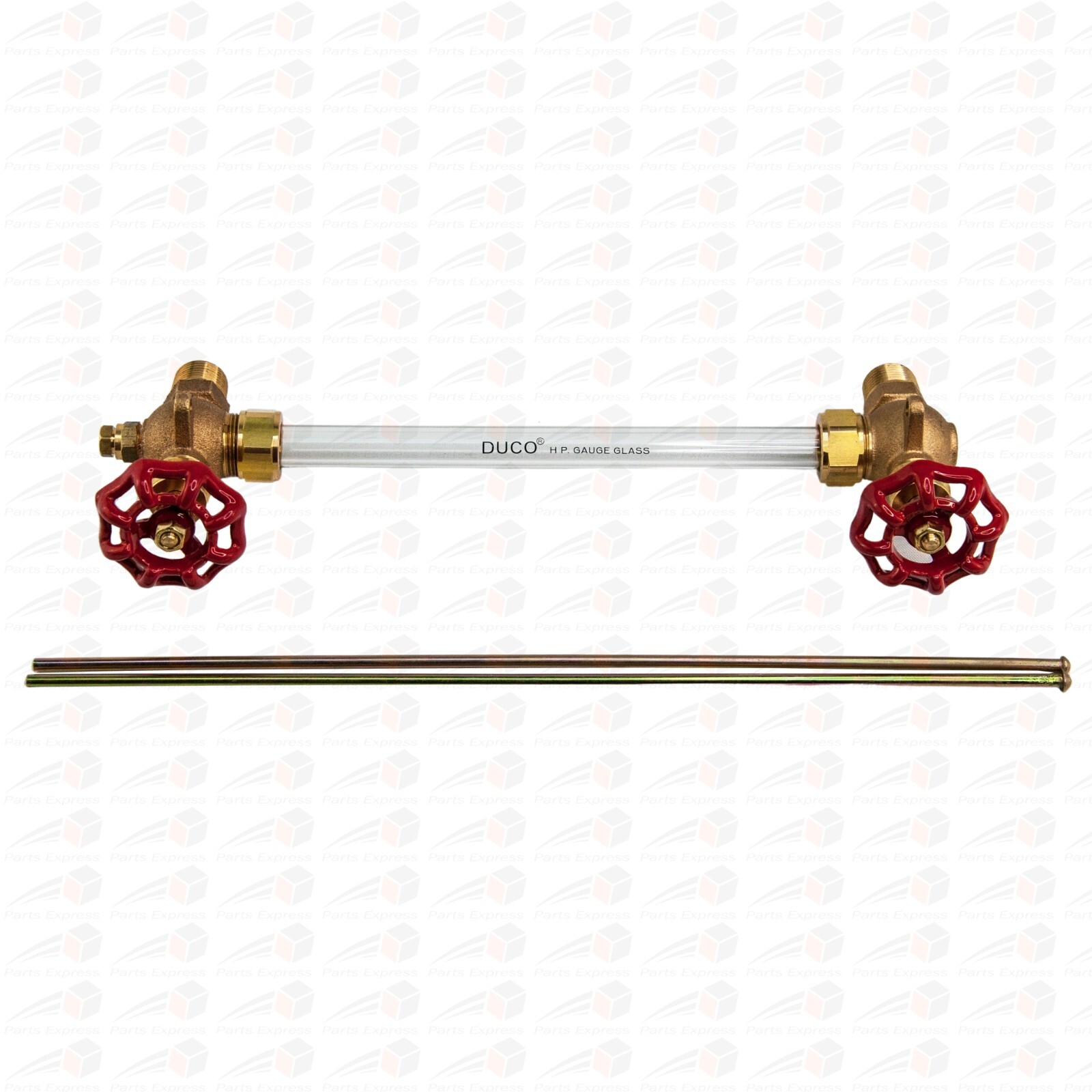 STEAMER SIGHT GLASS WATER GAUGE VALVE ASSEMBLY STEAMASTER HPJ2S w/8″ GLASS TUBE