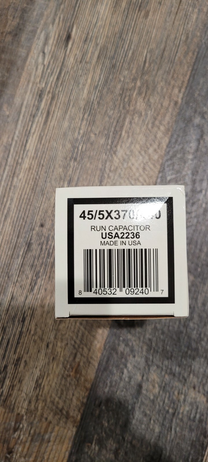 45 + 5 uF MFD x 370 / 440 VAC Motor Run Capacitor AmRad USA2236 – Made in USA