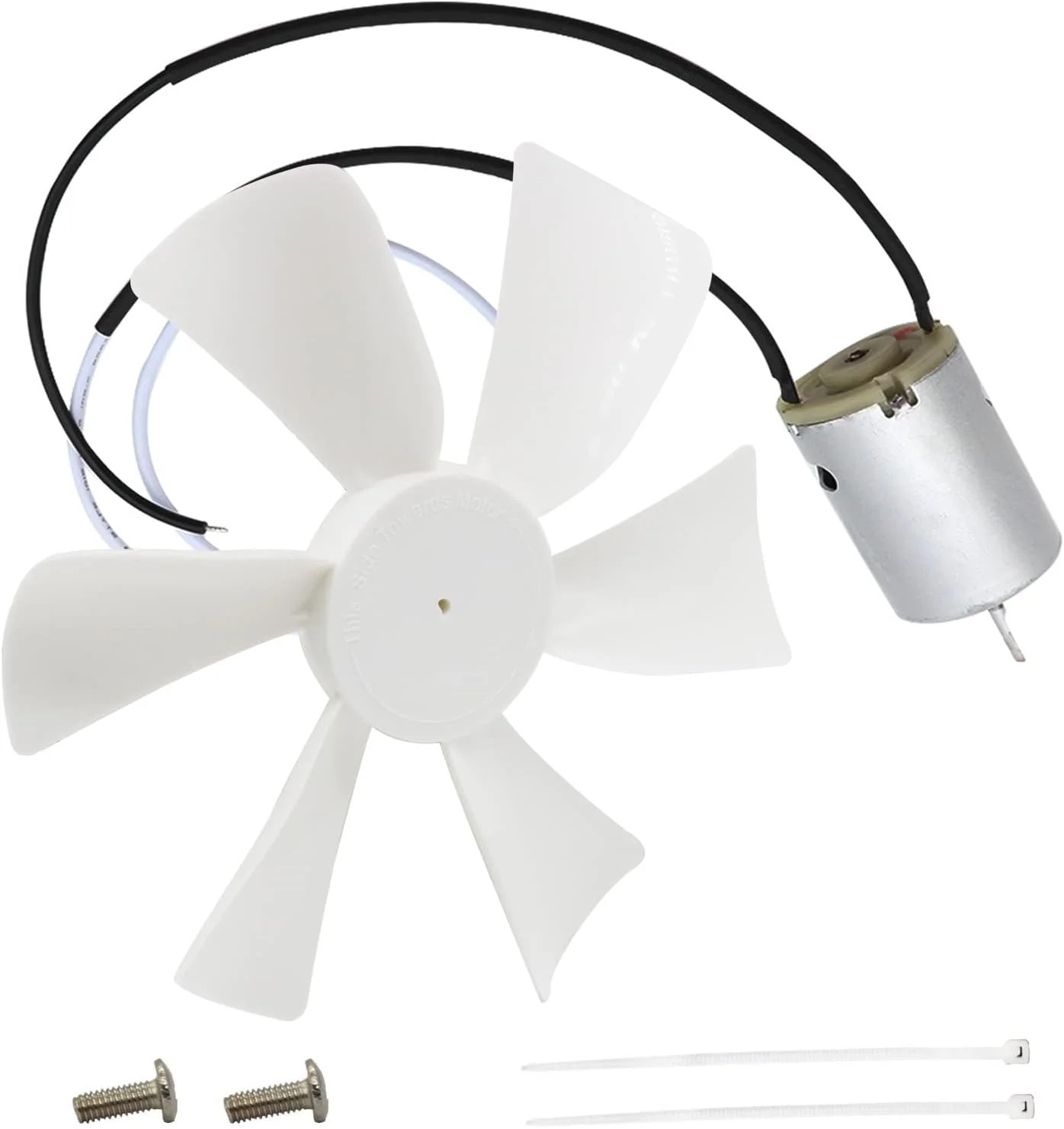 6” RV Vent Fan Motor & Fan Blade Replacement, 12V D-Shaft RV Vent Motor Compati