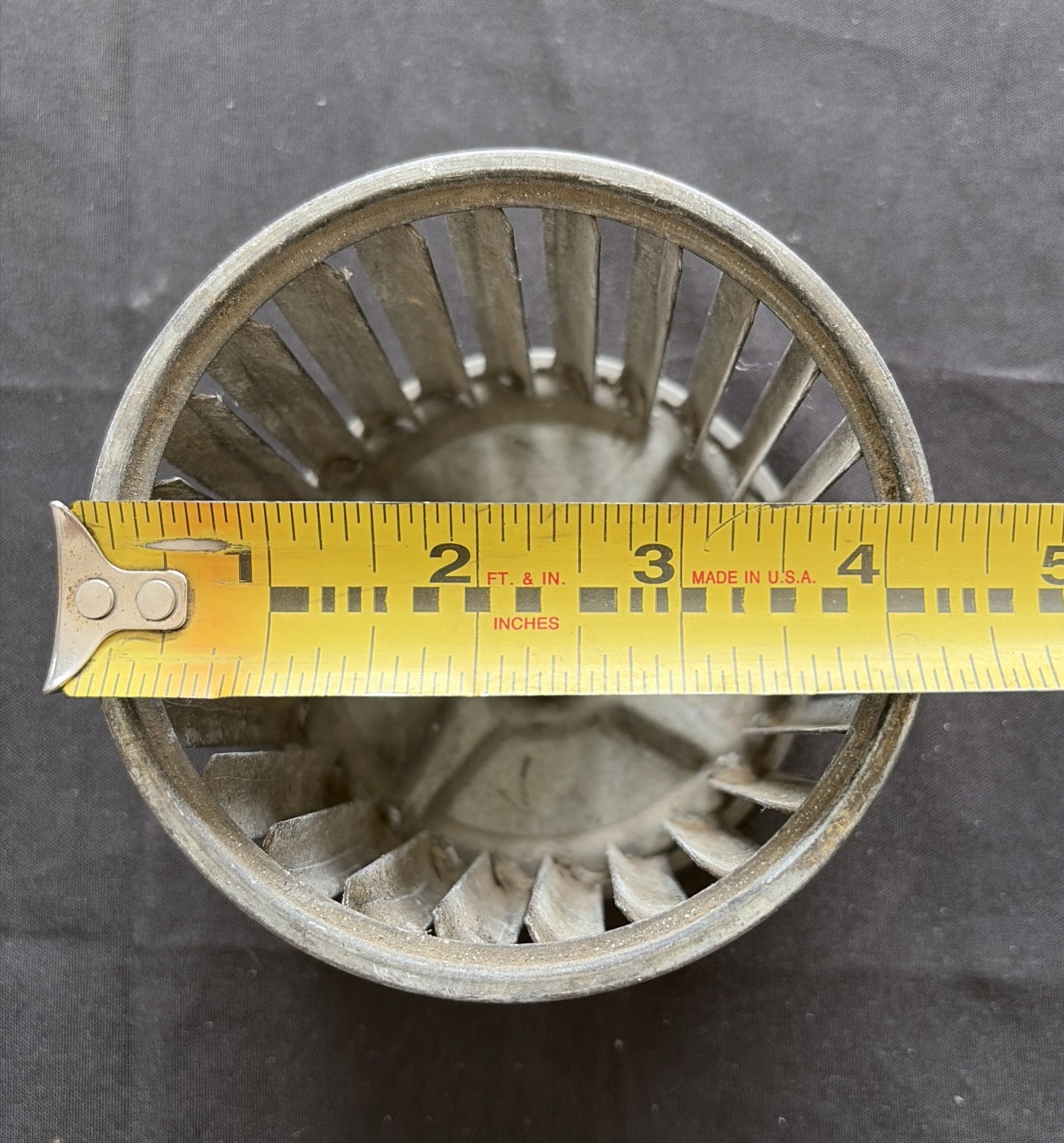 Centrifugal Impeller Fan Wheel 4.25” Dia 3.5” Width