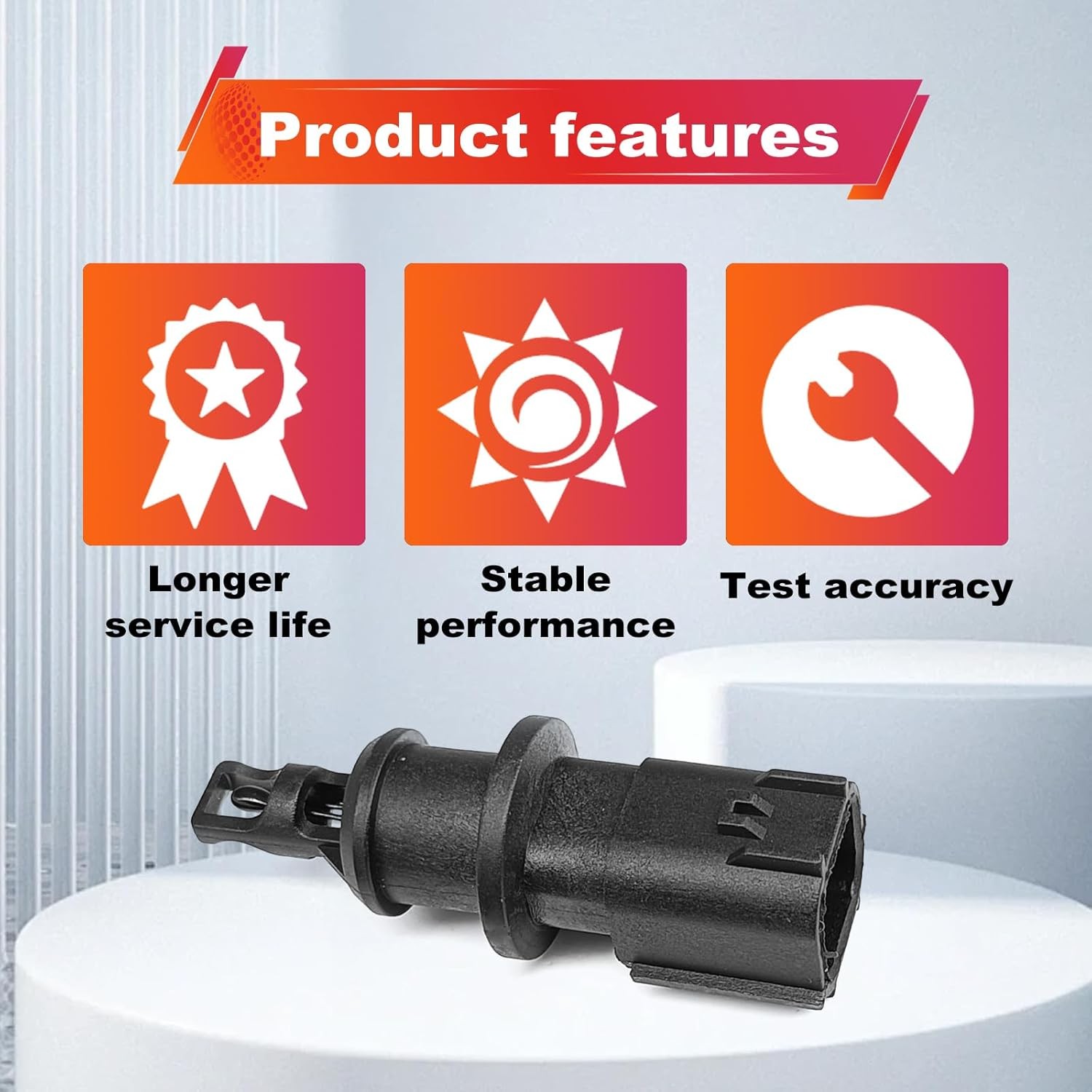 Air Intake Charge Temperature Sensor Compatible with Chrysler, Dodge, Jeep IAT S