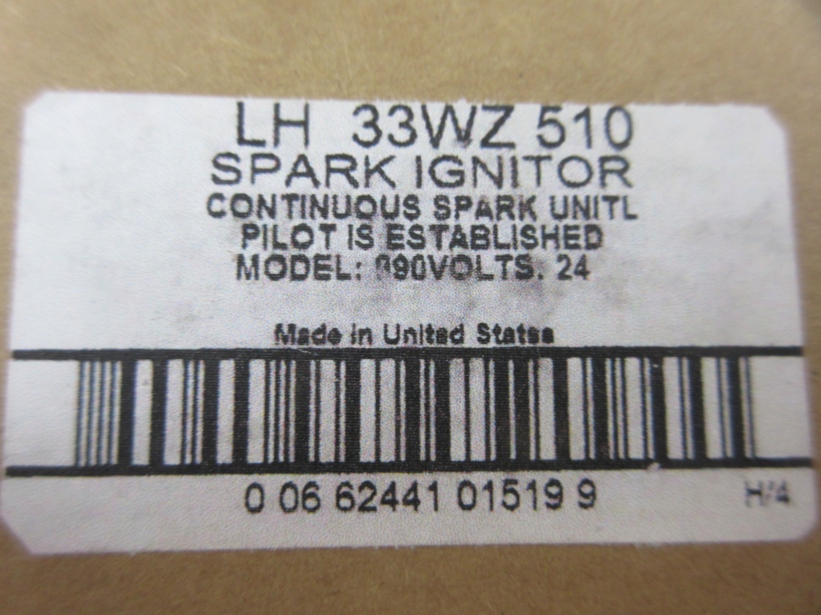 CARRIER BRYANT PAYNE LH33WZ510 ,MODEL 990-516 FURNACE SPARK IGNITER MODULE