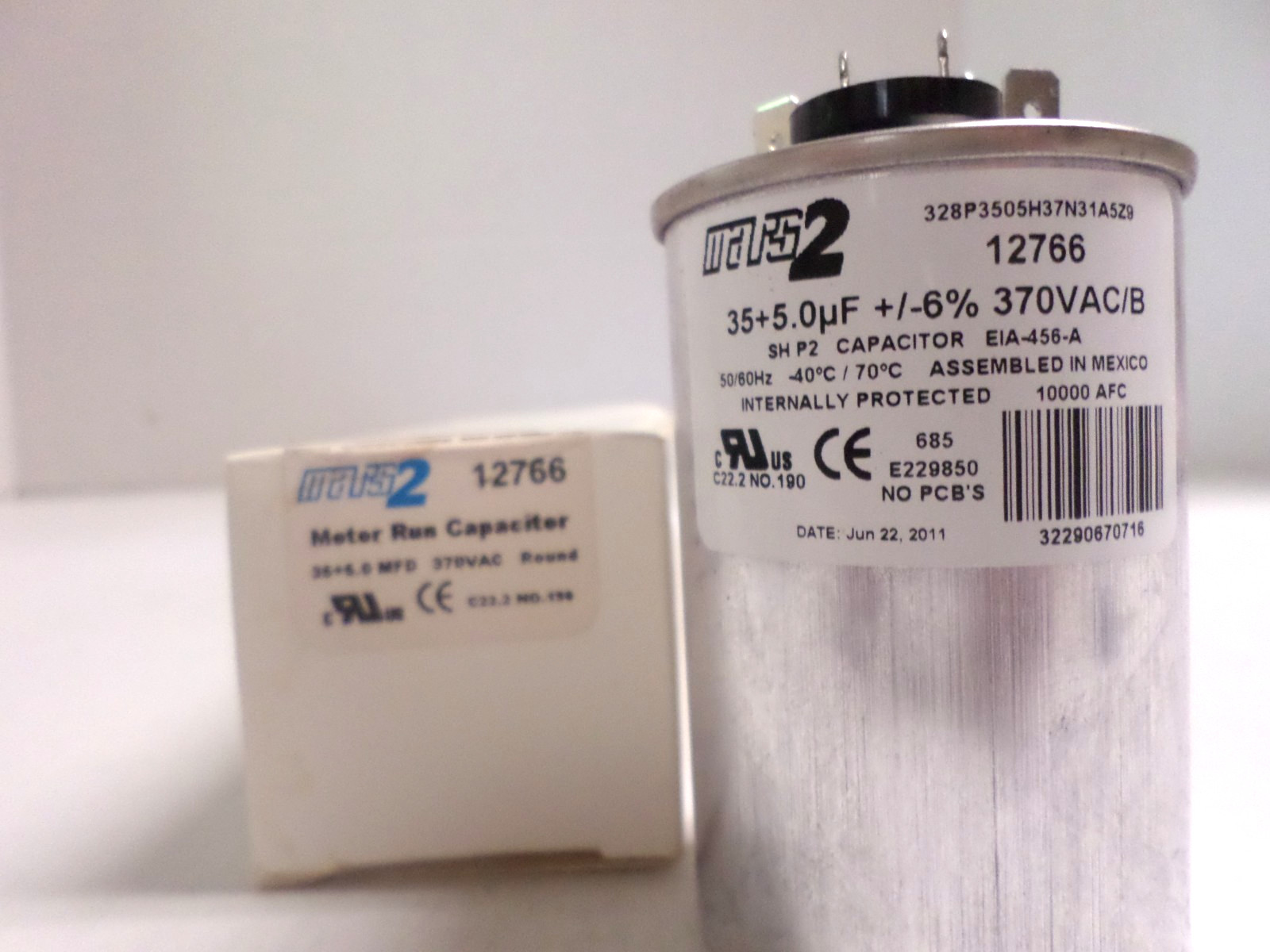 Mars2 12766 Motor Run Capacitor