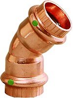 Viega 77038 1-1/2″ Copper Elbow 45¬∞ ProPress Smart Connect
