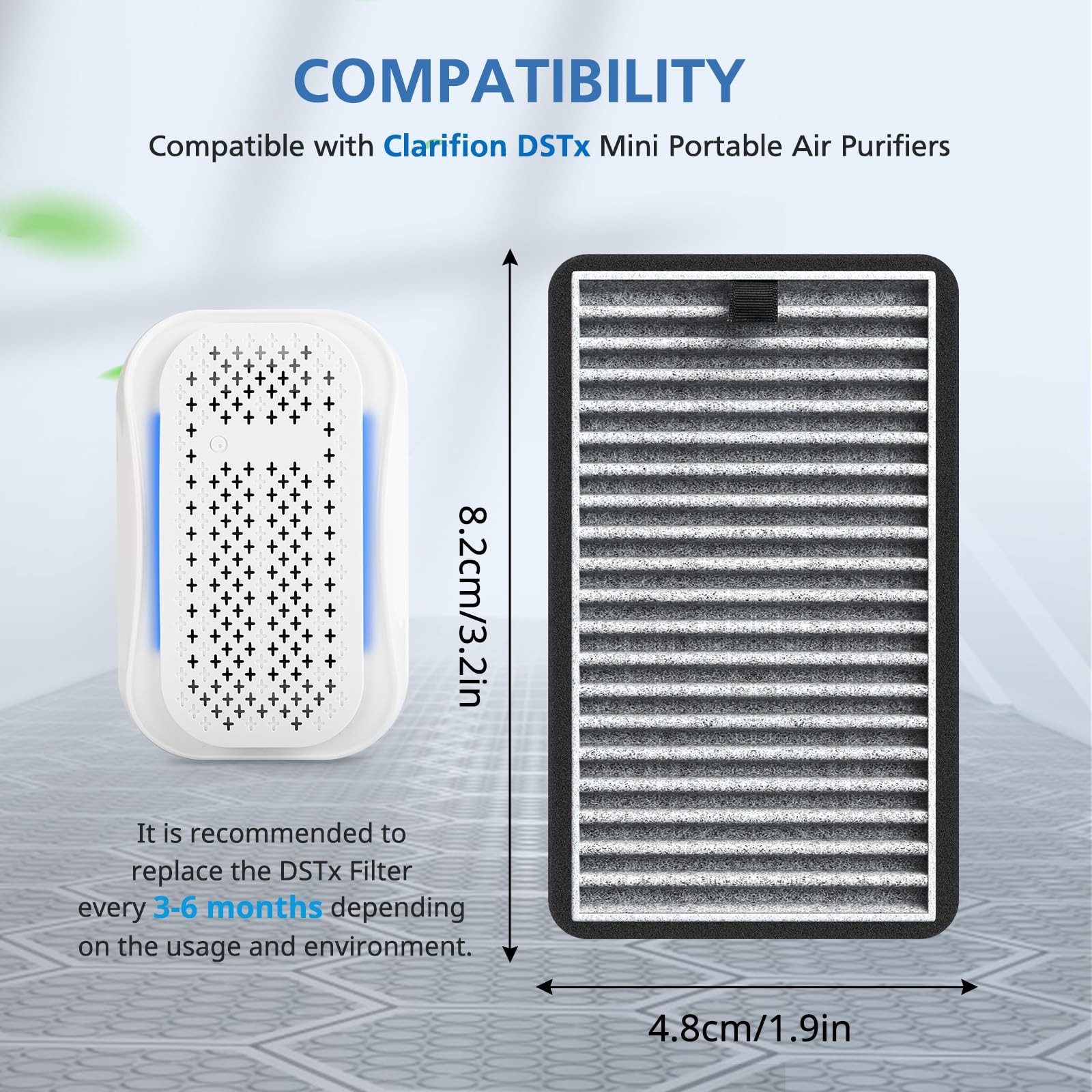 For DSTx Replacement Filter Compatible with Clarifion 4 Pack, 4 Pack