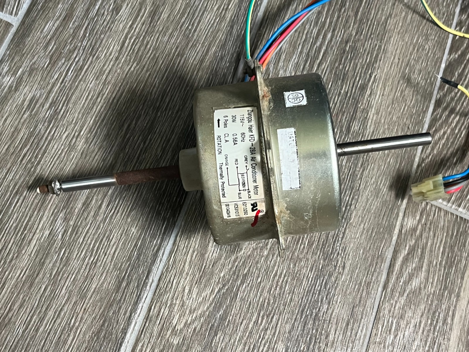 Whirlpool Haier AC Unit Fan Motor E213250 KFD-28A VC531013 TESTED #7