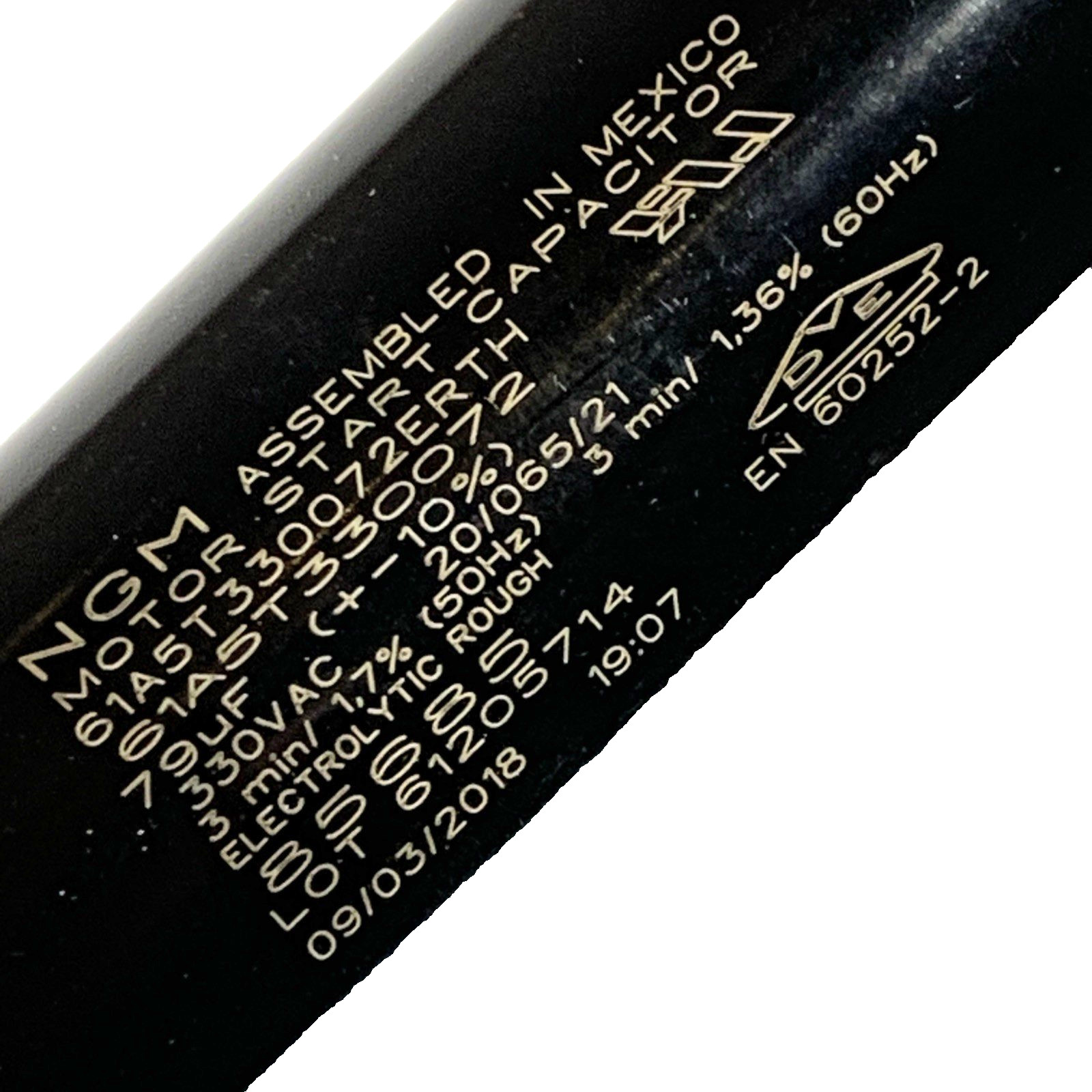 NGM (JARD Mars) Start Capacitor 72-88 MFD 3
