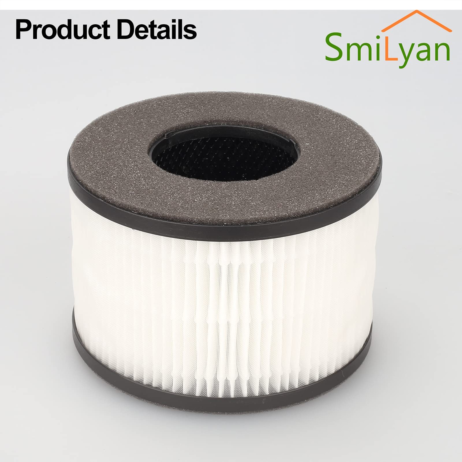 Smilyan BS-03 True HEPA Replacement Filter 2 Count (Pack of 1), BS03 – 2 Pack