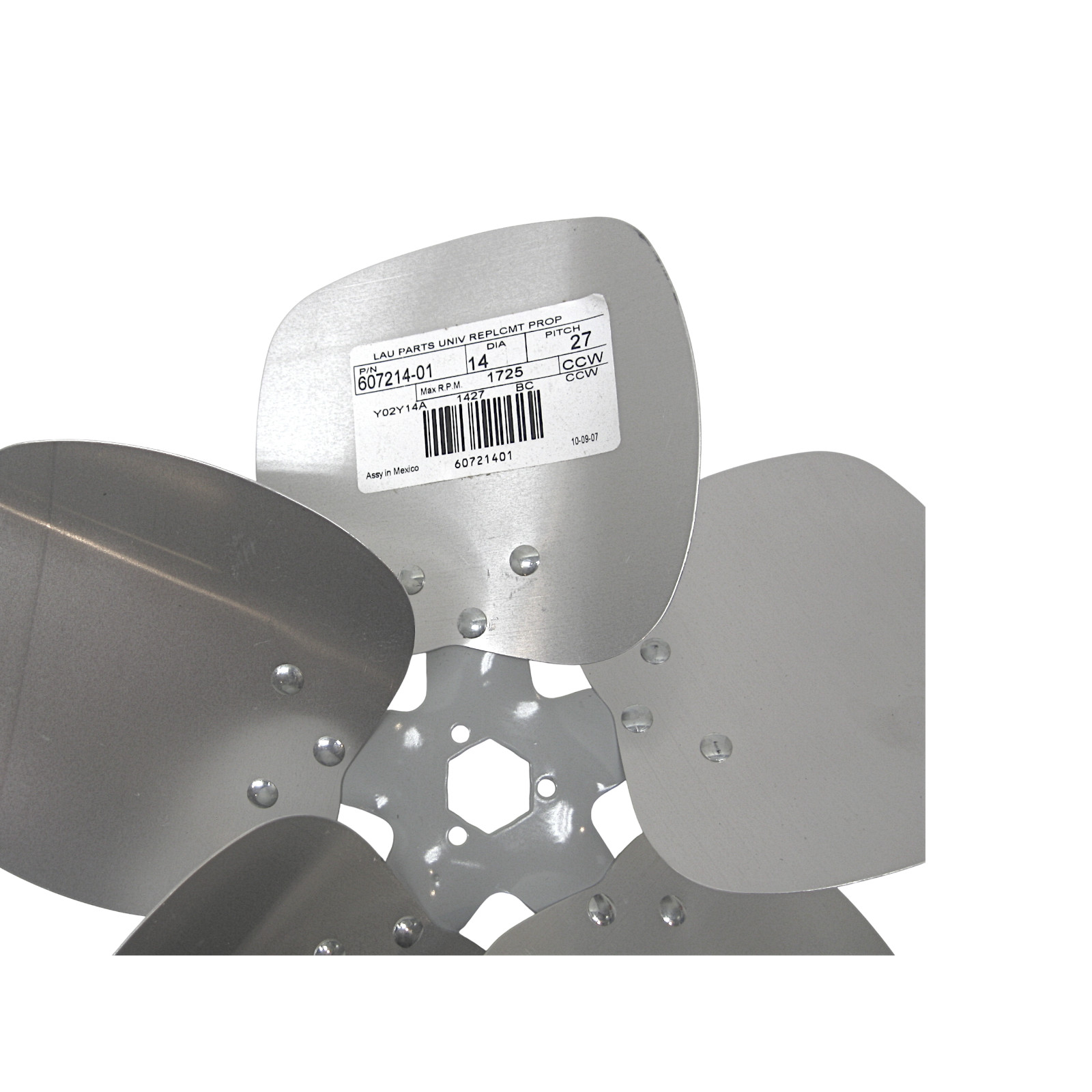 Lau 60721401 14″ Fan Blade CCW Rotation 27 Degree Pitch 5 Blades