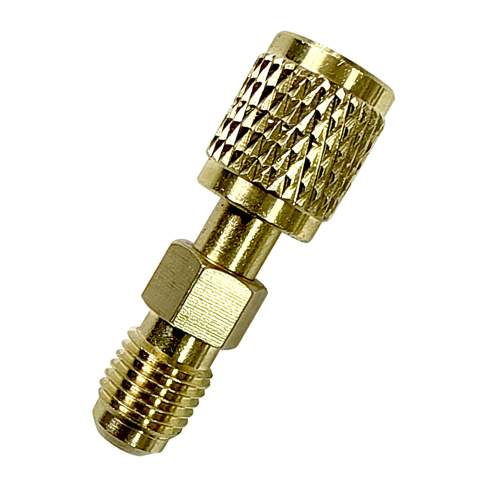 HVAC R32 Reverse Thread 1/4” Female, 1/4” Male Adapter For A2L R454B/R32 Tanks