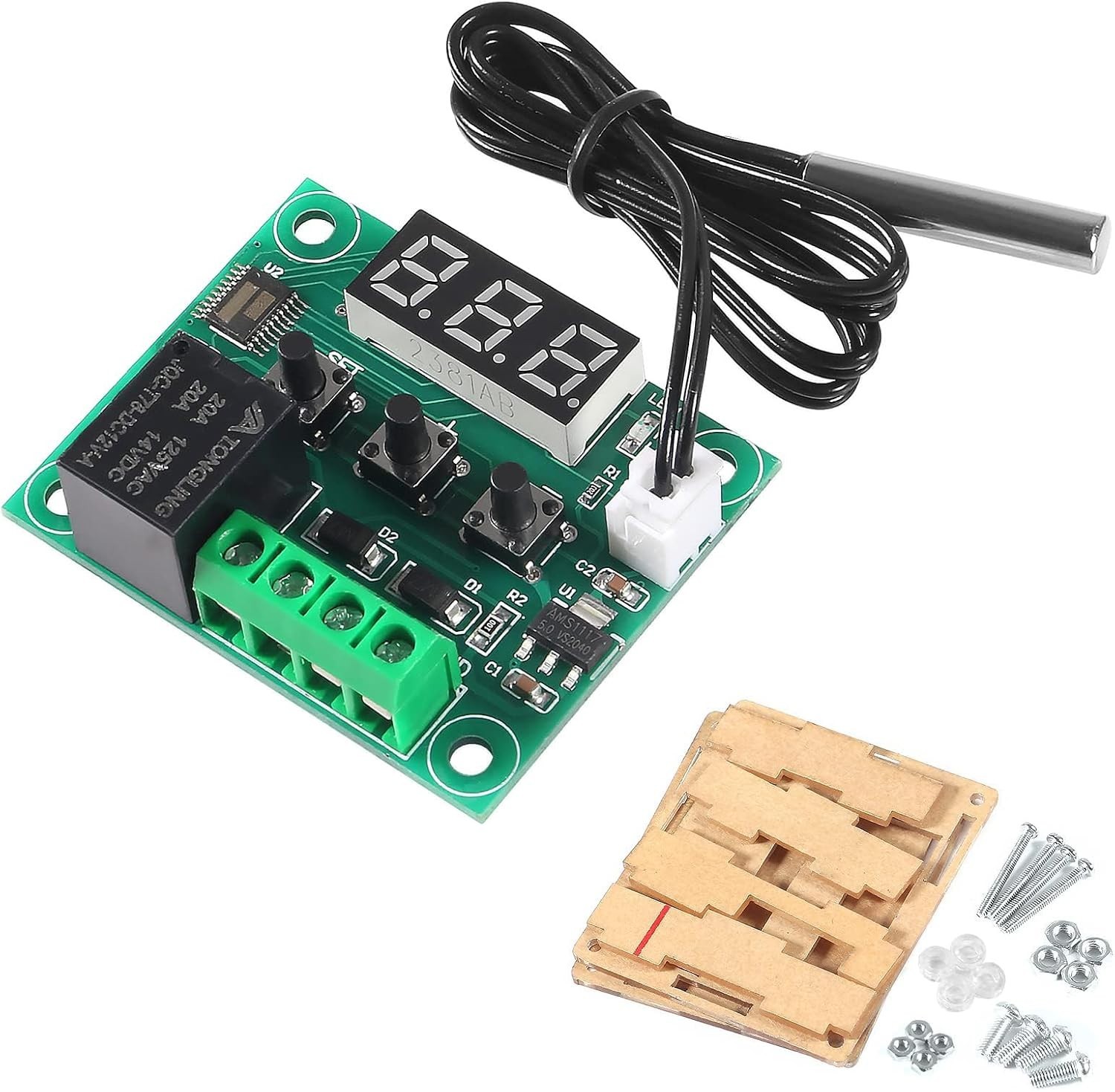 Reliable Waterproof Digital Temperature Thermostat – 4-Pack, Precise Control