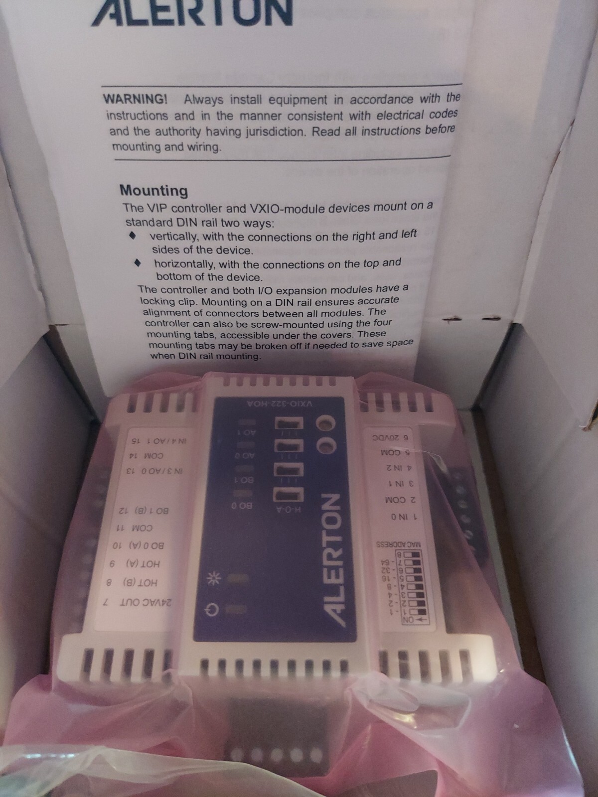 ALERTON VXIO-322-HOA BACnet Programmable I/O Expansion Module