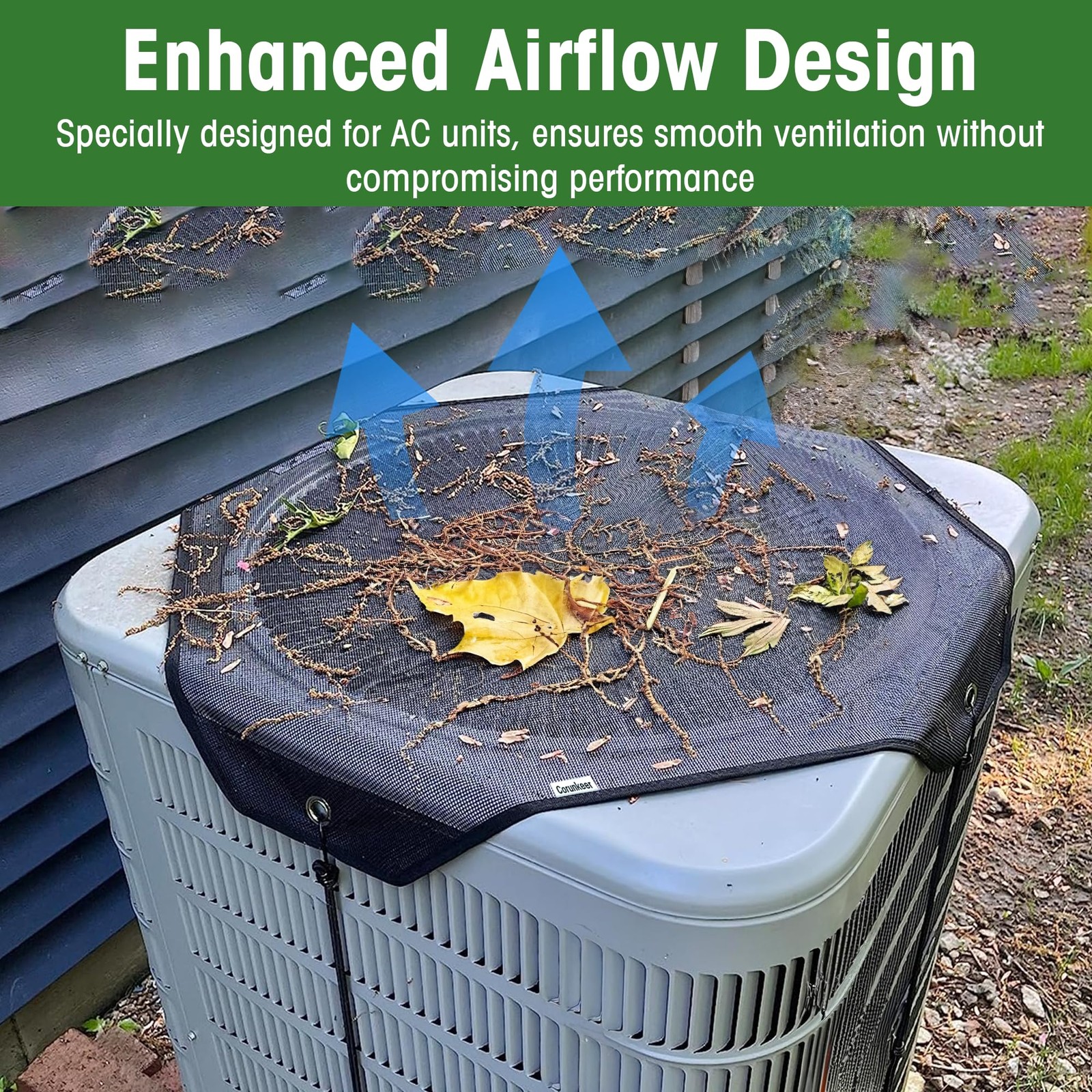 Air Conditioner Covers for Outside units, 32 x 32 Central 32″ x 32″, Black