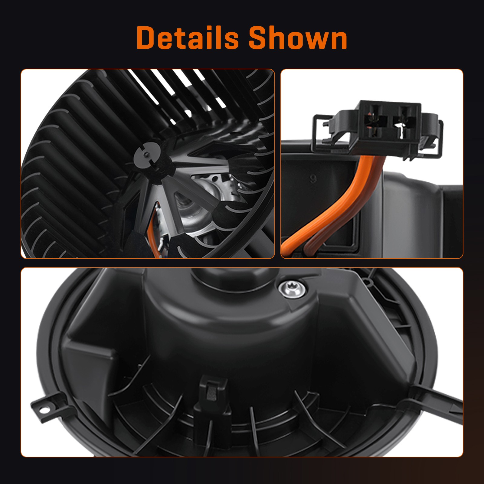 HVAC Blower Motor w/Wheel for BMW 128i 135i 328i 330i E90 E91 E93 X1 E84 X3 X4