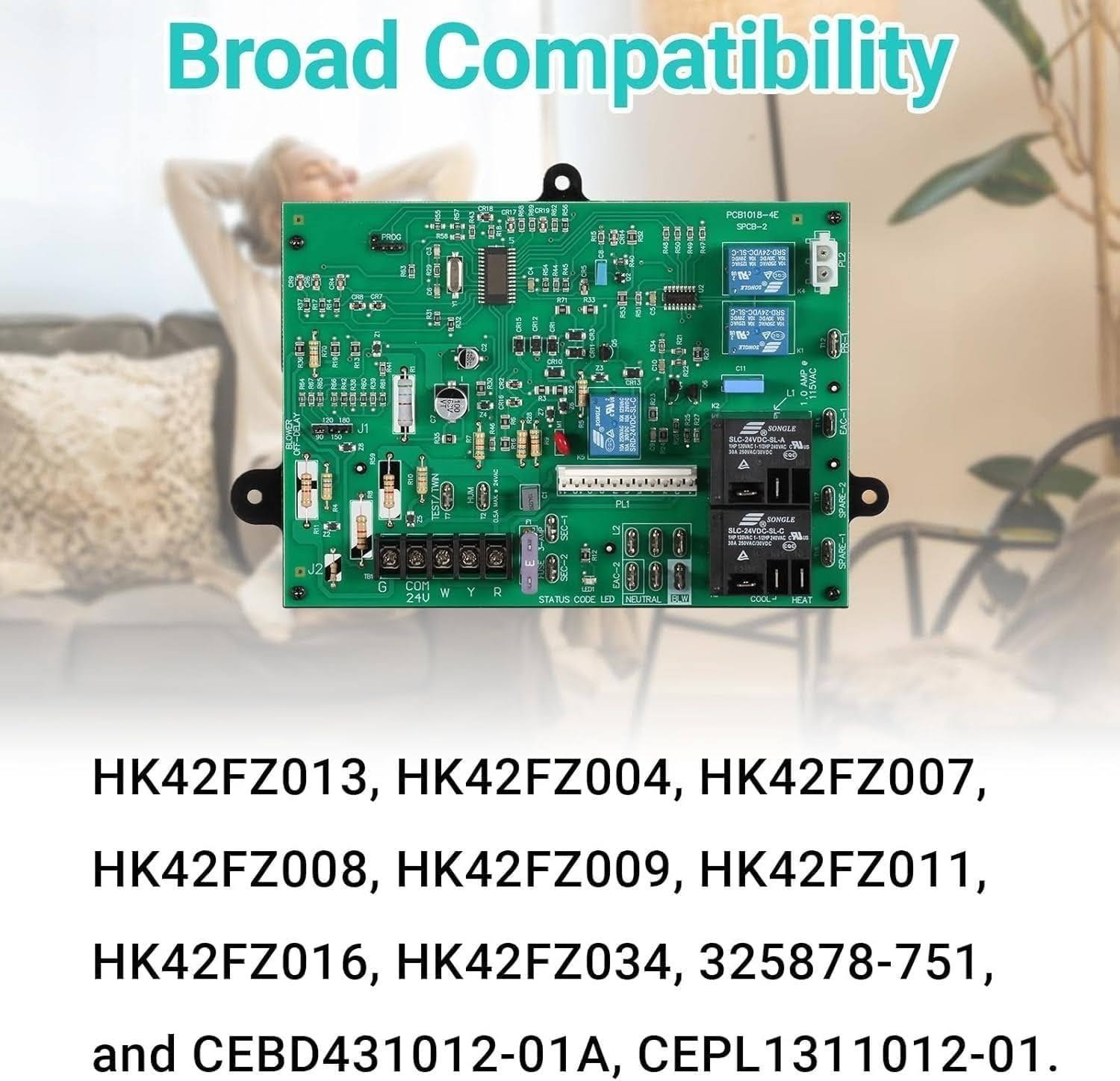 282A Furnace Control Board Module Compatible with Carrier HK42FZ013 Etc