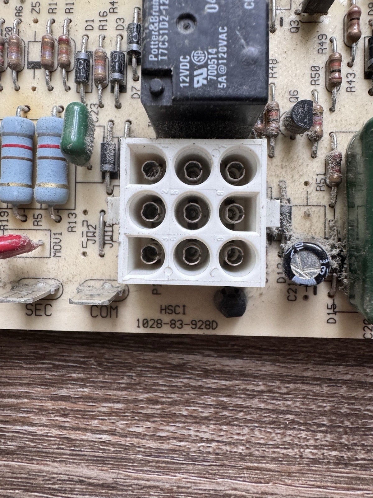 Rheem Control Board 1028-928 62-24140-02 1028-83-928D 24VDC 20A