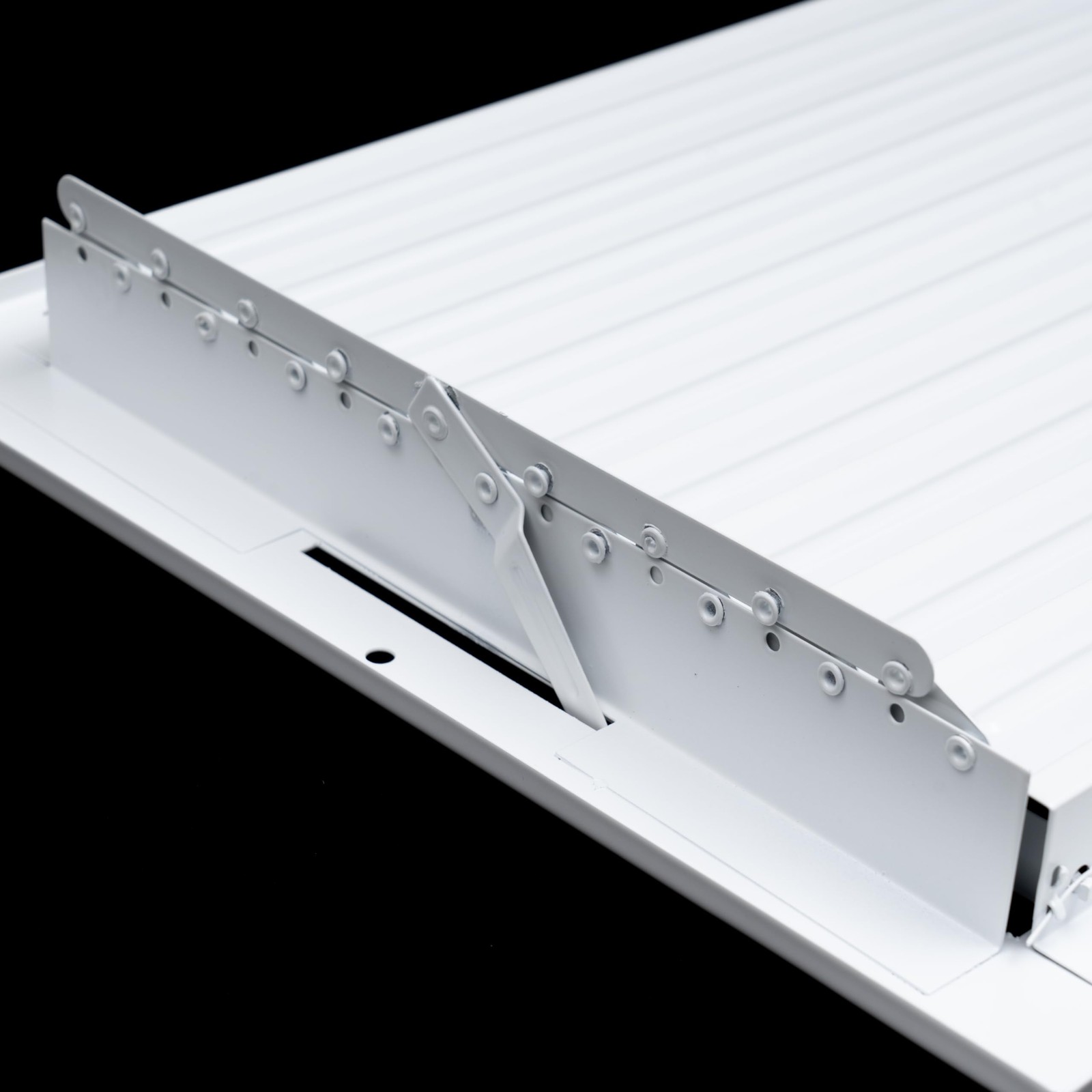 Handua Steel Adjustable Air Supply Grille 12×6 Duct Opening White Ceiling Wall R