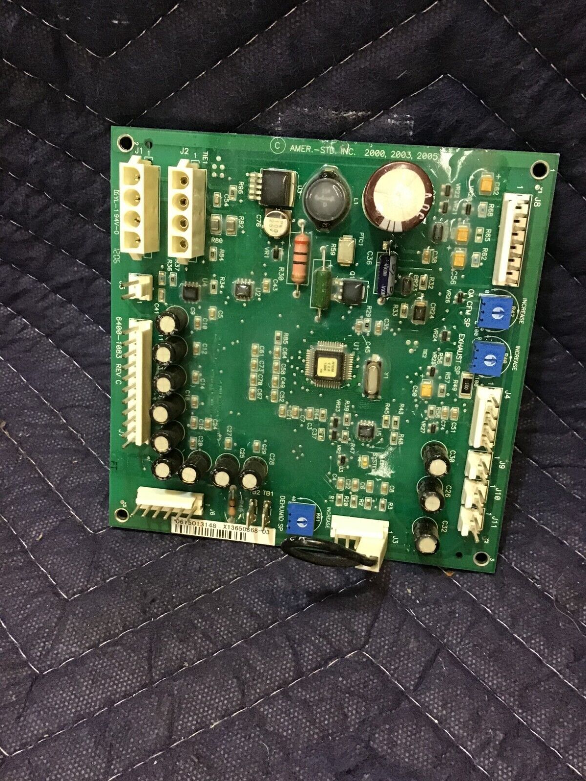 Trane American Standard 6400-1083 Furnace Control Printed Circuit Board REV-C