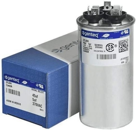 GE Round Capacitor 45 5 uf MFD, 97F9895, Z97F995, 97F9895BZ3, 27L880, 370V