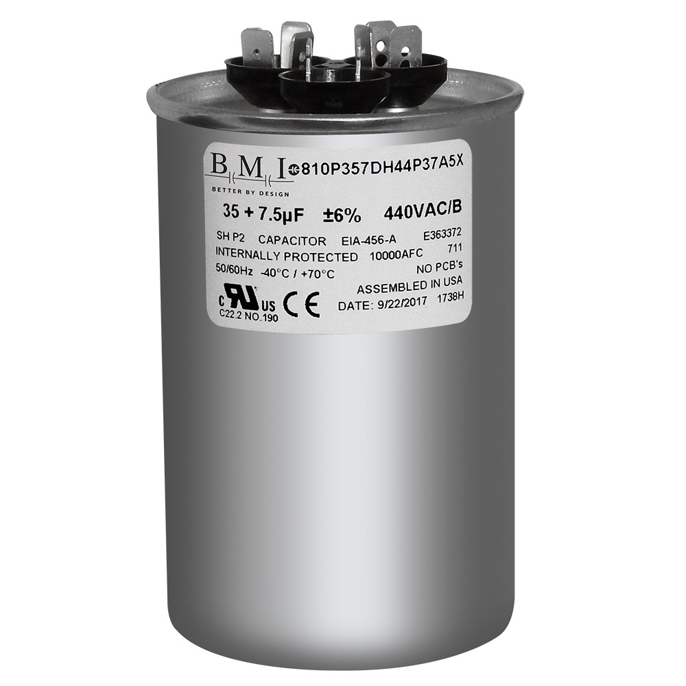 USA Made Cap , Replaces Trane 35/7.5 uf MFD 440 VAC CPT1248 CPT01248 97F9494