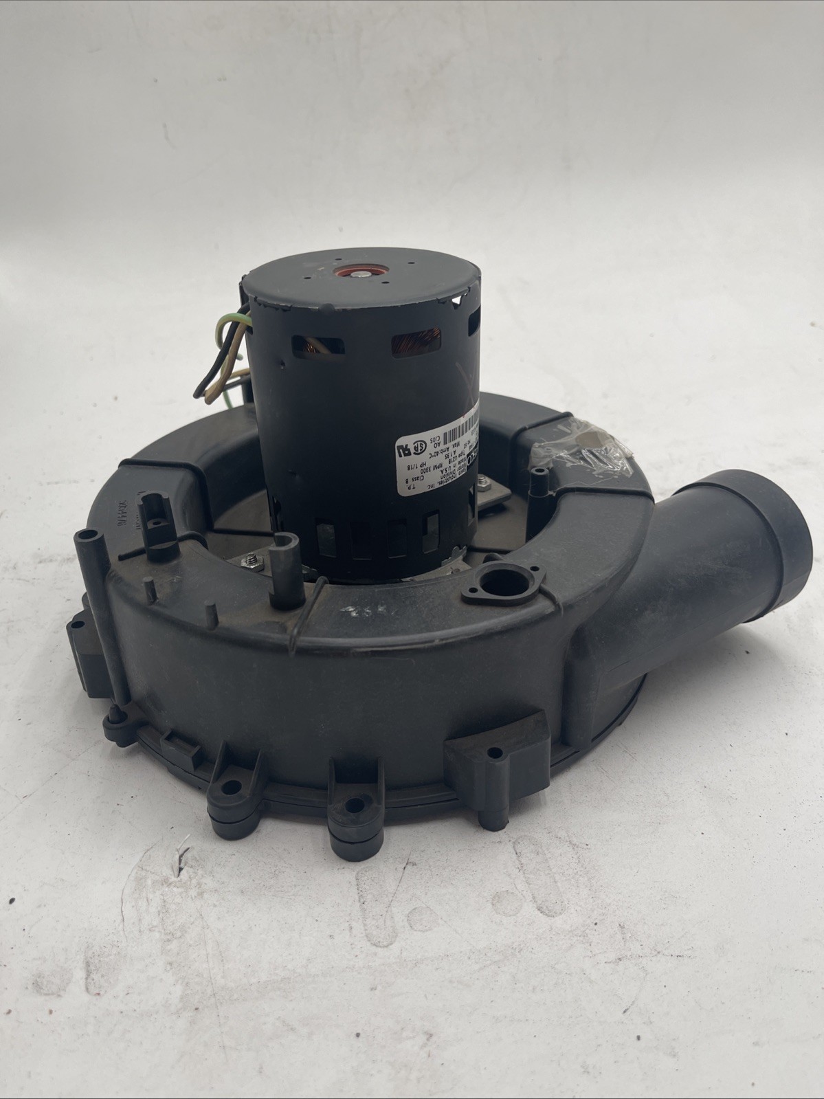 Fasco A123 Round Oem Blower, 3300 Rpm, 1/18 HP, Direct, Plastic 115V 60Hz