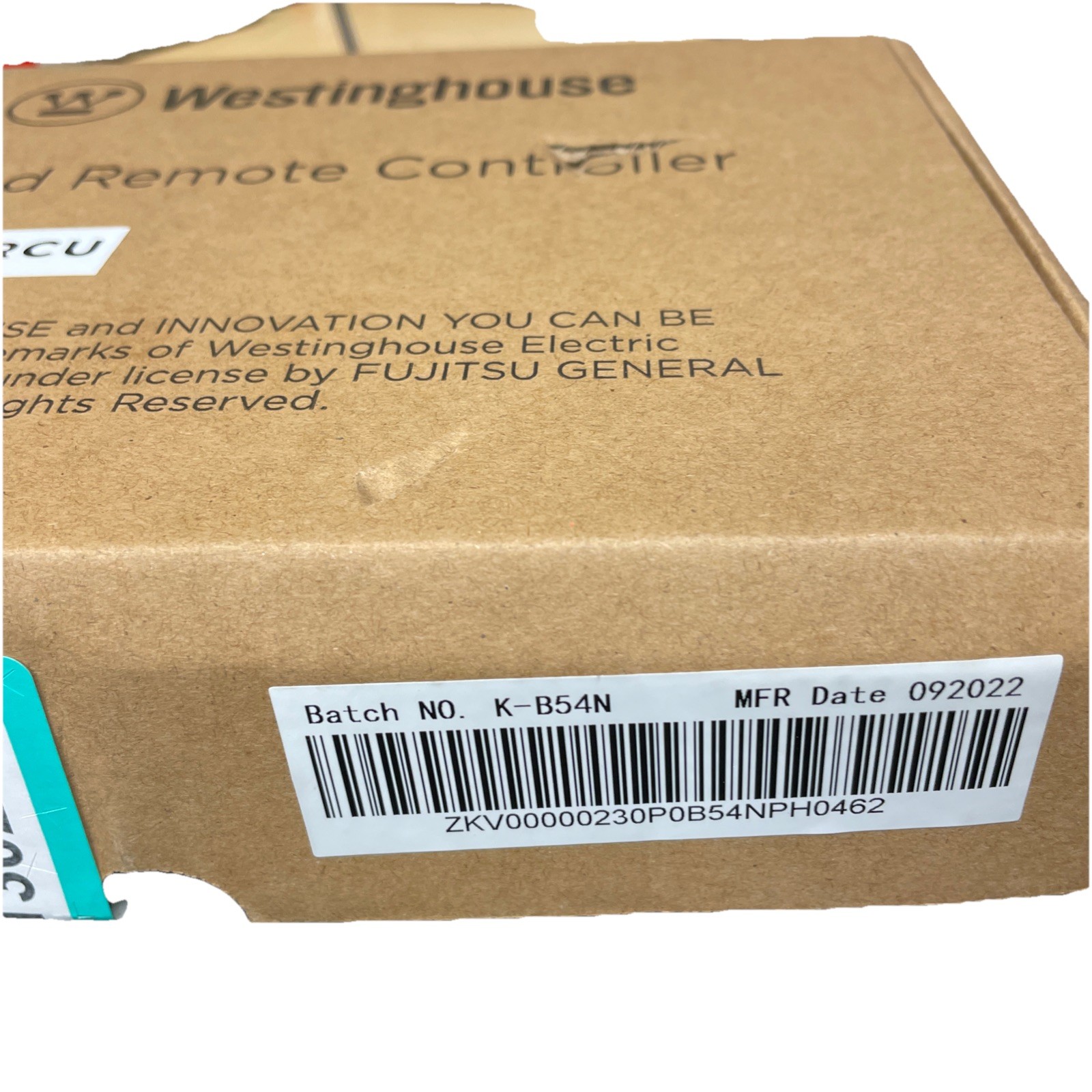 Westinghouse WWRCU Wired Remote Controller AC Fujitsu Compatible New Open Box