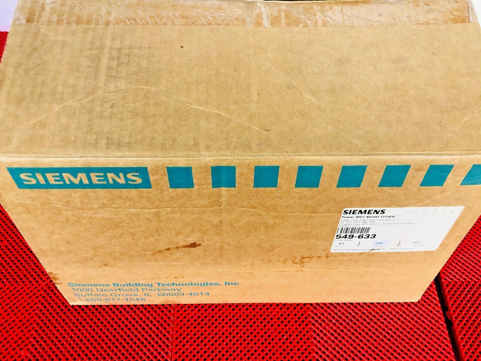Siemens 549-633 Power MEC Model 1210EB, Apogee Firmware, Pxm, HOA, Enet, Bacnet