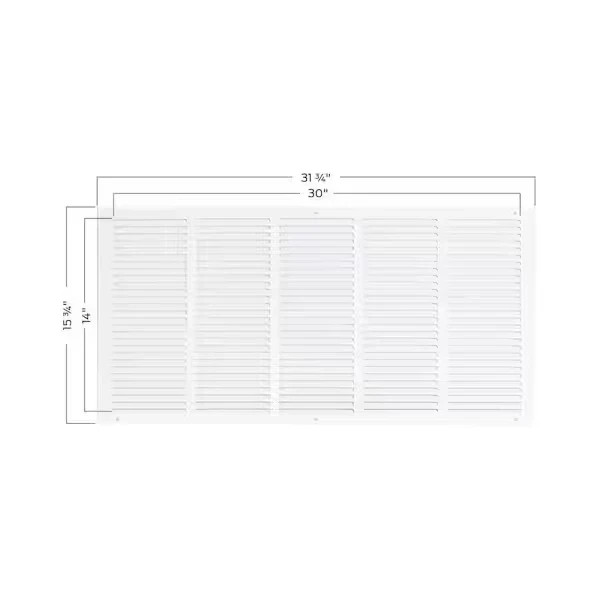 30×14 Steel Return Air Grille HVAC Vent Cover Wall Ceiling Duct Replacement