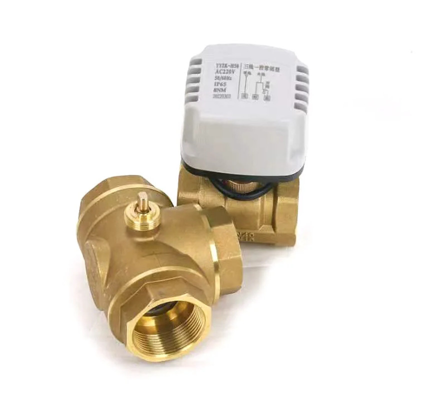 1/2″ 3/4″ 1″ 1-1/4″ 1-1/2″ 3 Way IP65 Waterproof Motorized Ball Valve 3-Wire 2 C