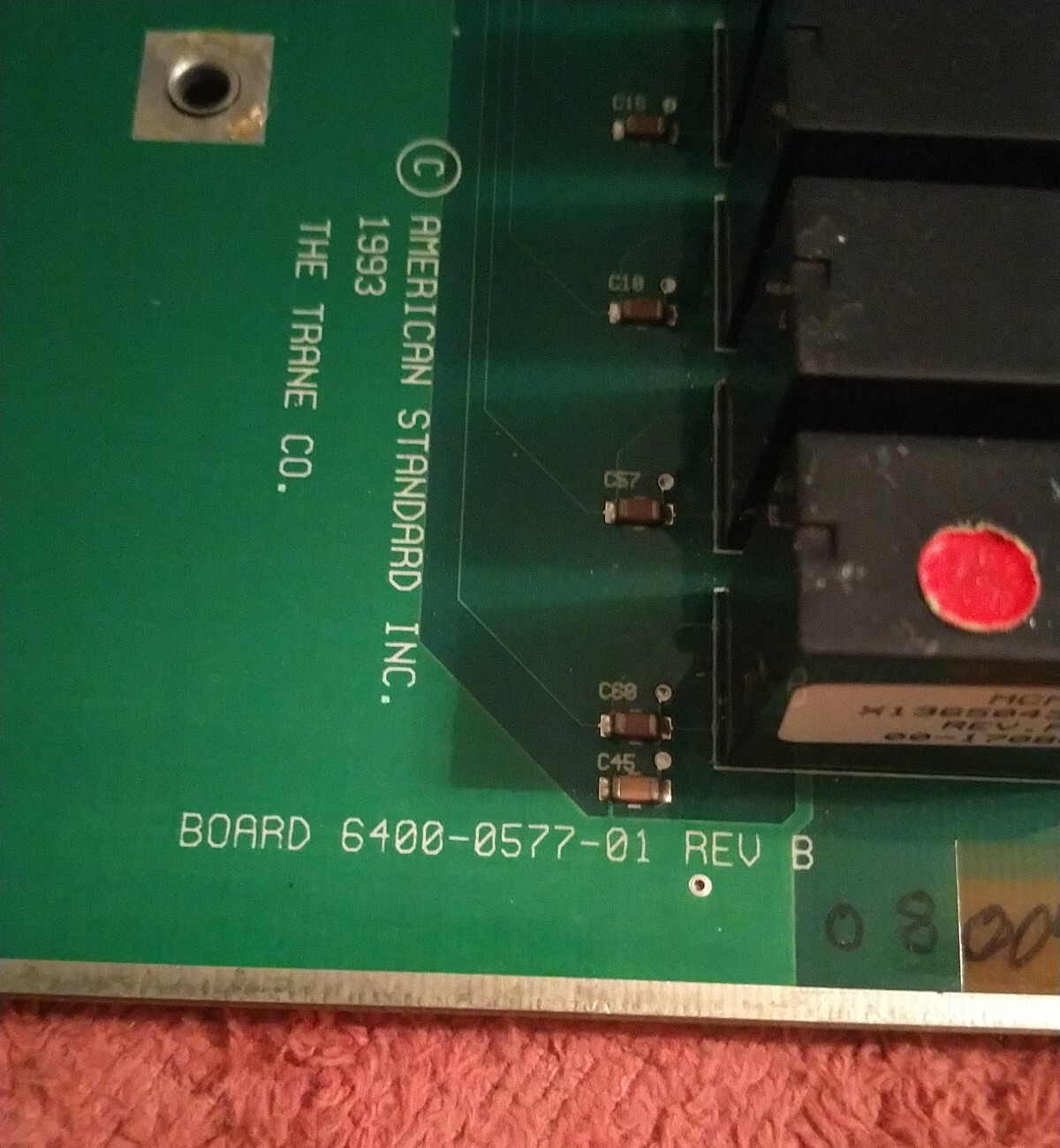 American Standard Trane 6400-0577-01 Rev B Circuit Board
