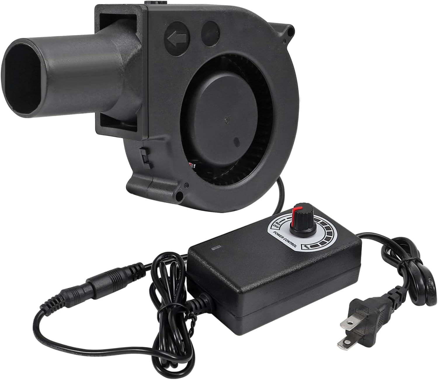 97Mm X 33Mm BBQ Fan 12V Blower with 110V/120V Variable Speed Controller Centrifu