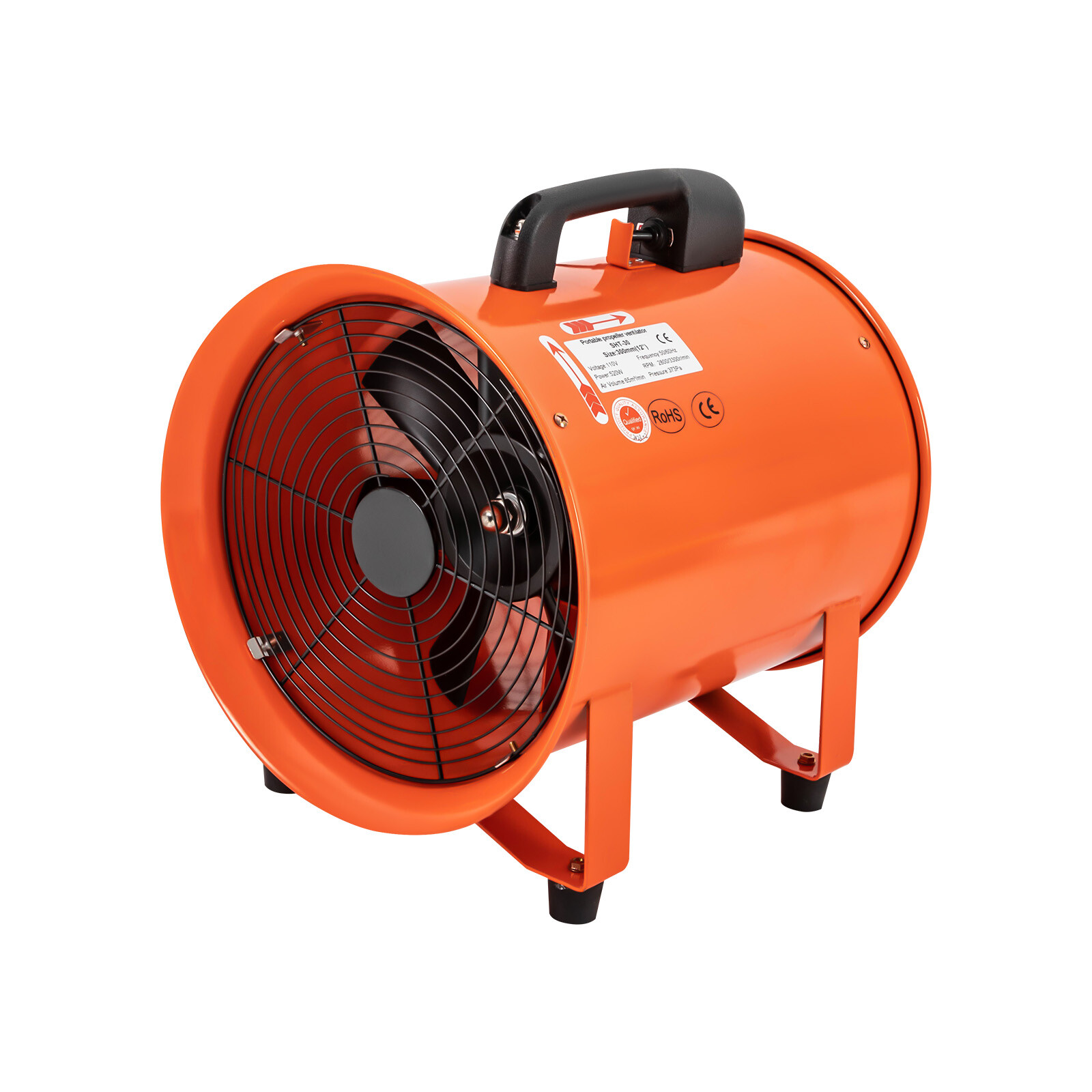 12” Extractor Fan Utility Blower Fan Portable Duct Hose High Velocity Exhaust