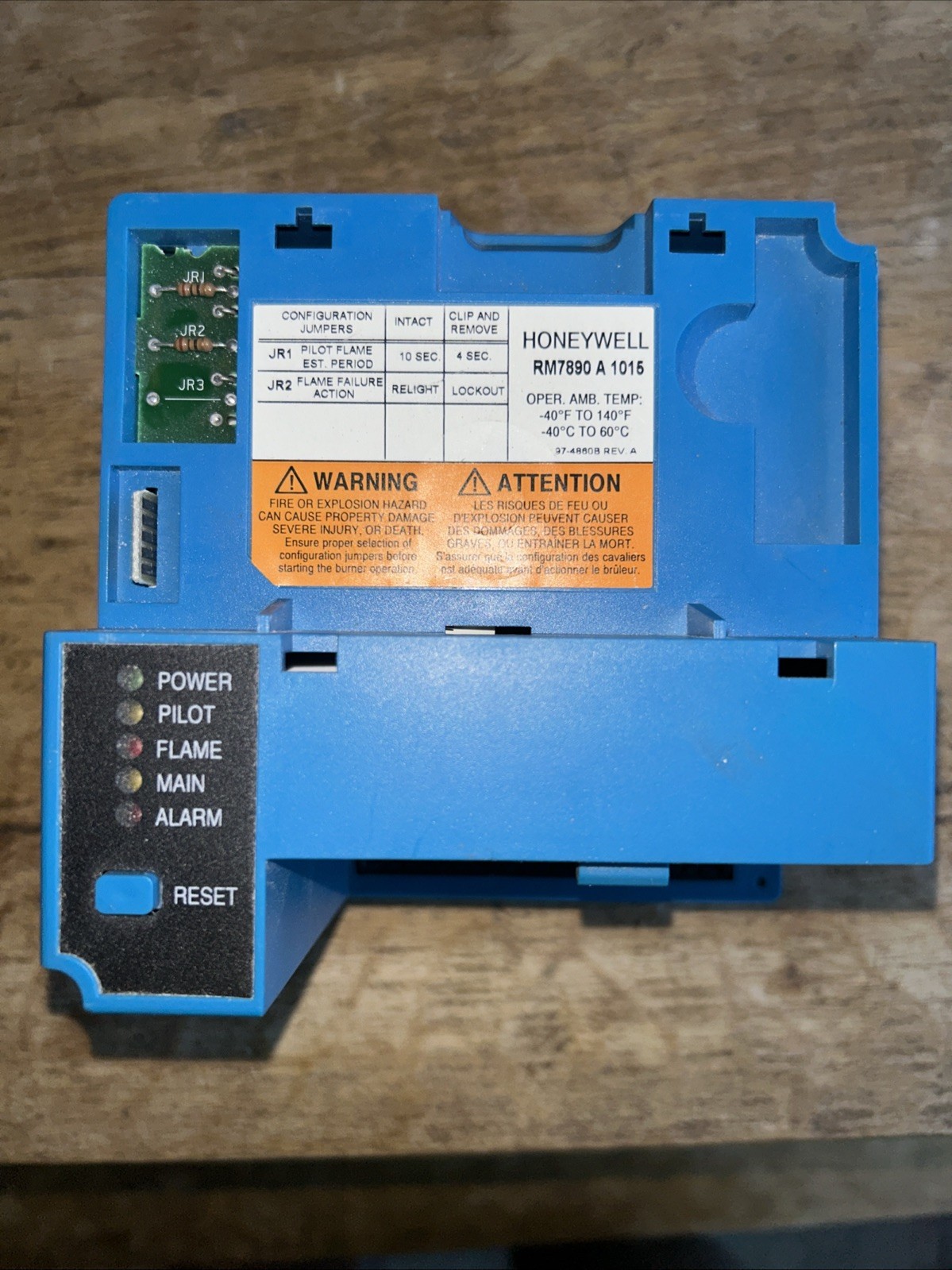 HONEYWELL RM7800 G 1018 burner control