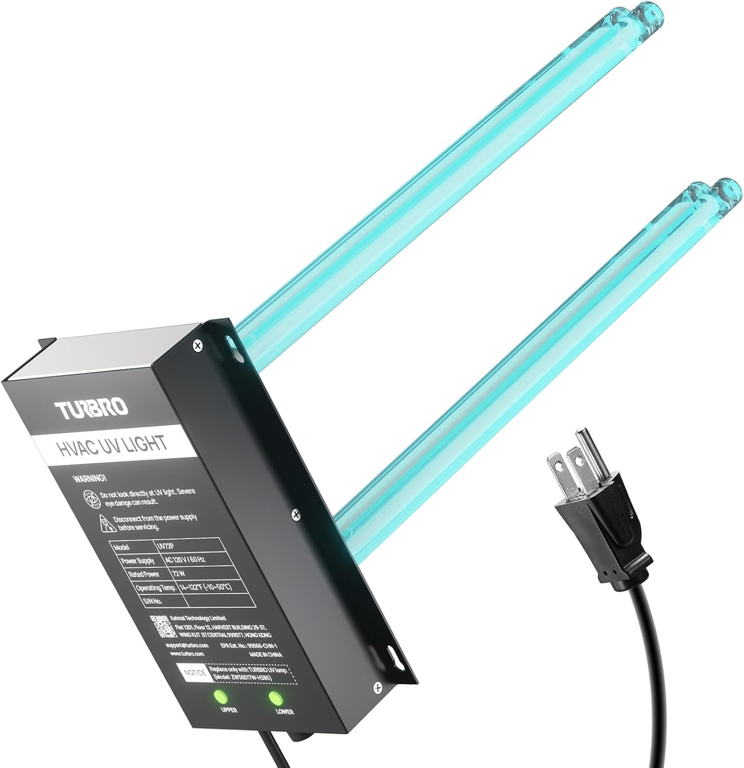 AC 100-240V 36W HVAC UV Light Kit for Ducted Coil Systems, ETL&CARB Certified, C