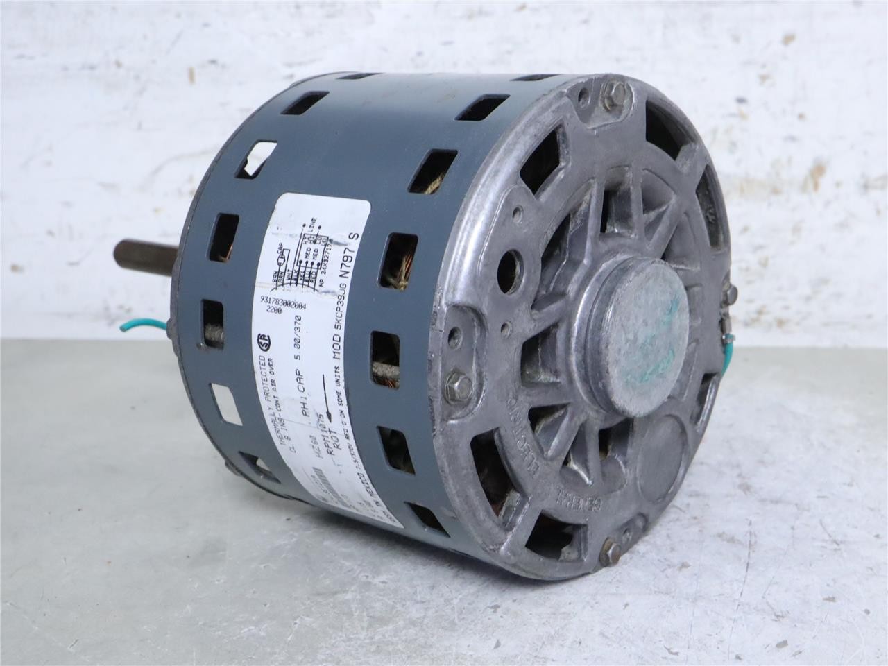 GE Motors 5KCP39JGN797S Furnace Blower Motor 1/3HP 1075RPM 115V 1PH HC41SE121A