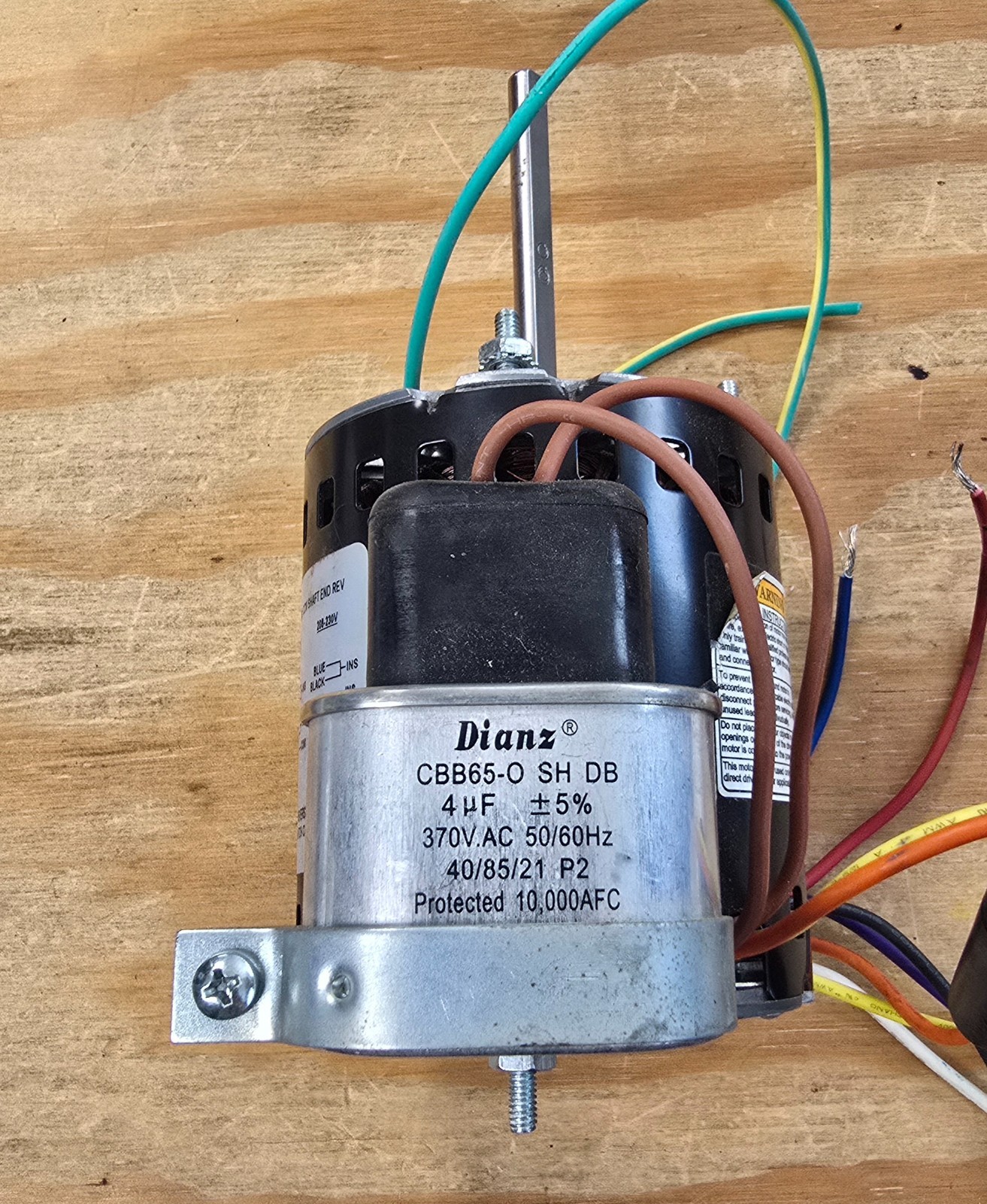 US Motors 9721 Refrigeration Fan Motor 1/12 HP 115/230V K33NVDHN-1450 Tested