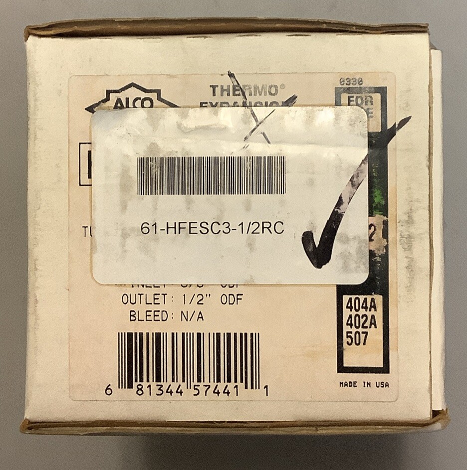 ALCO Rheem Expansion Valve (TXV) – 61-HFESC3-1/2RC (B350)