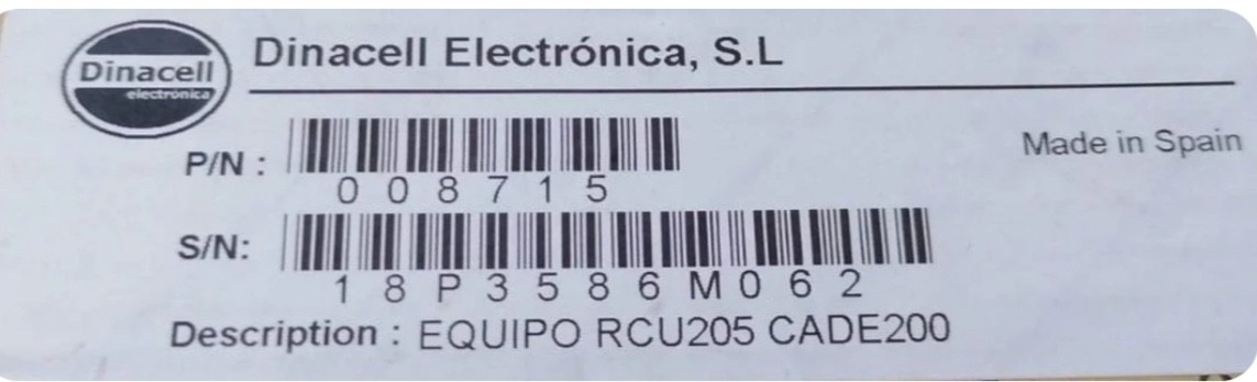 Dinacell RCU205 Overload Control Unit for Elevators & Lifts CUSTOMS INCLUDED
