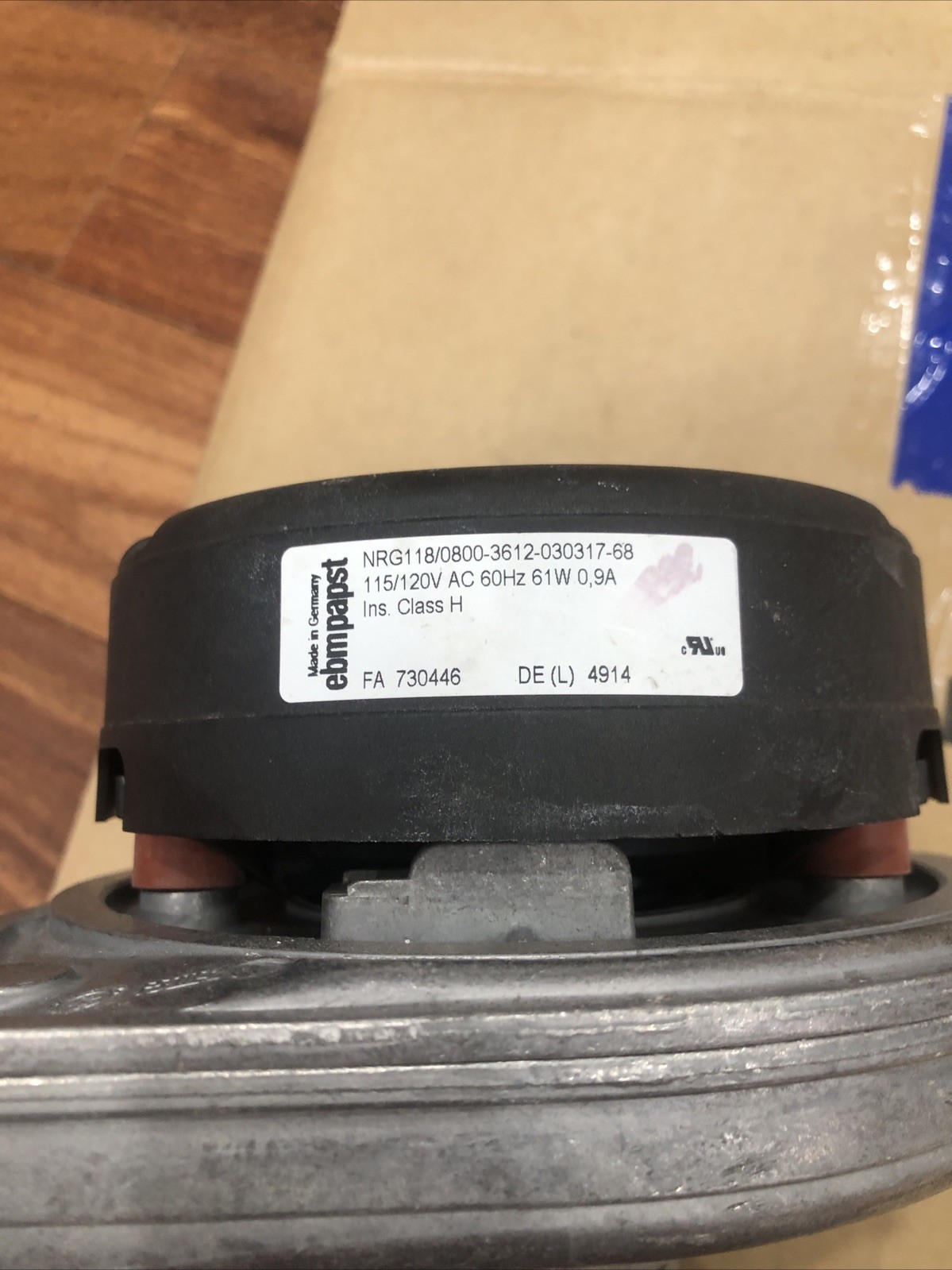 NTI Vmax Boiler Blower Fan EBMPAPST NRG118/0800-3612-030317-68