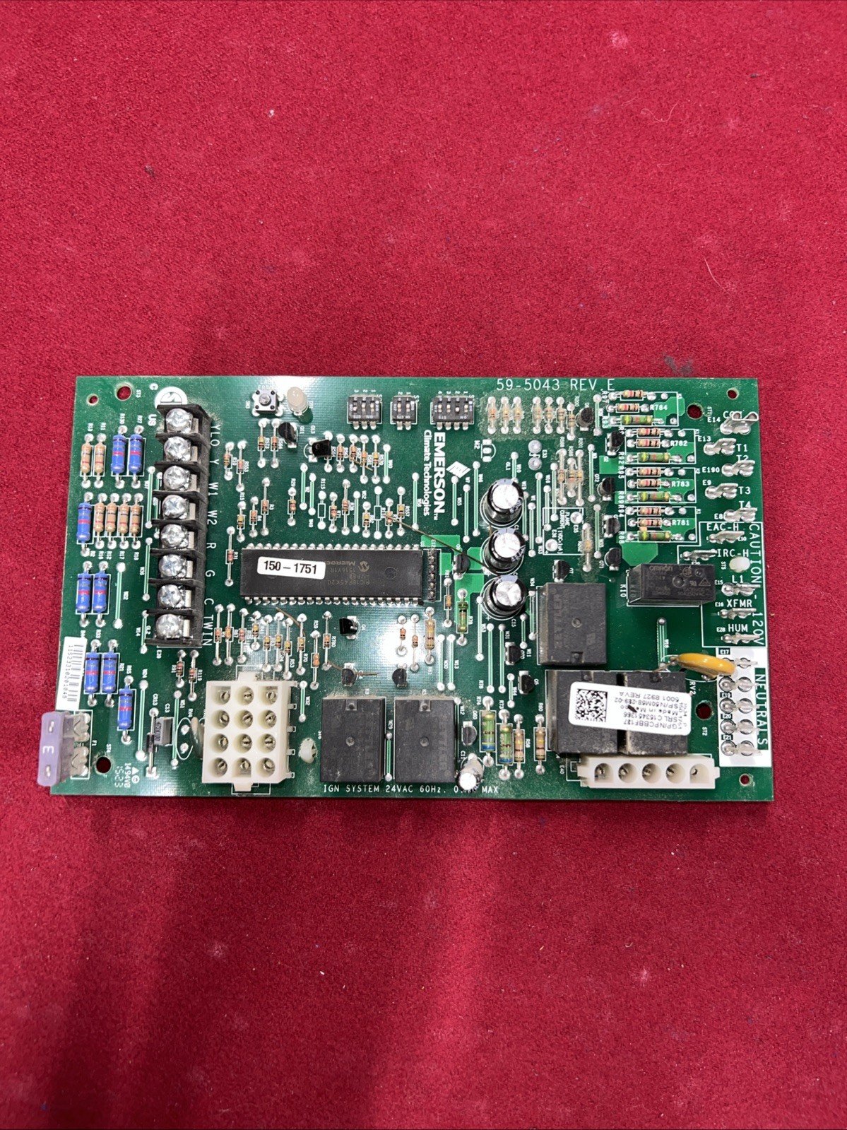 EMERSON PCBBF137 50M58-289-02 Control Circuit Board 59-5043 REV F