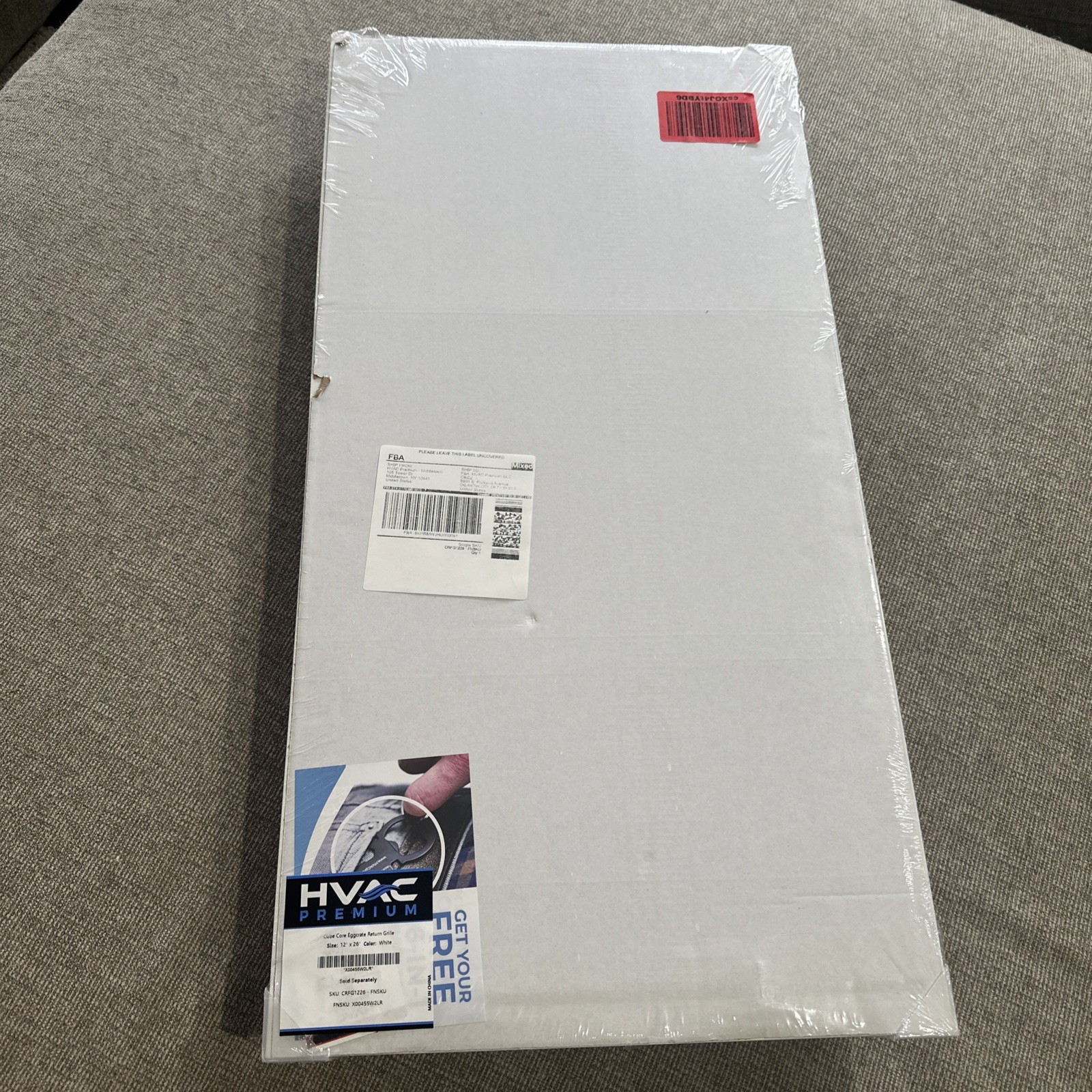 HVAC Premium 12×26 Cube Core Eggcrate Return Air Grille – White – NEW Sealed