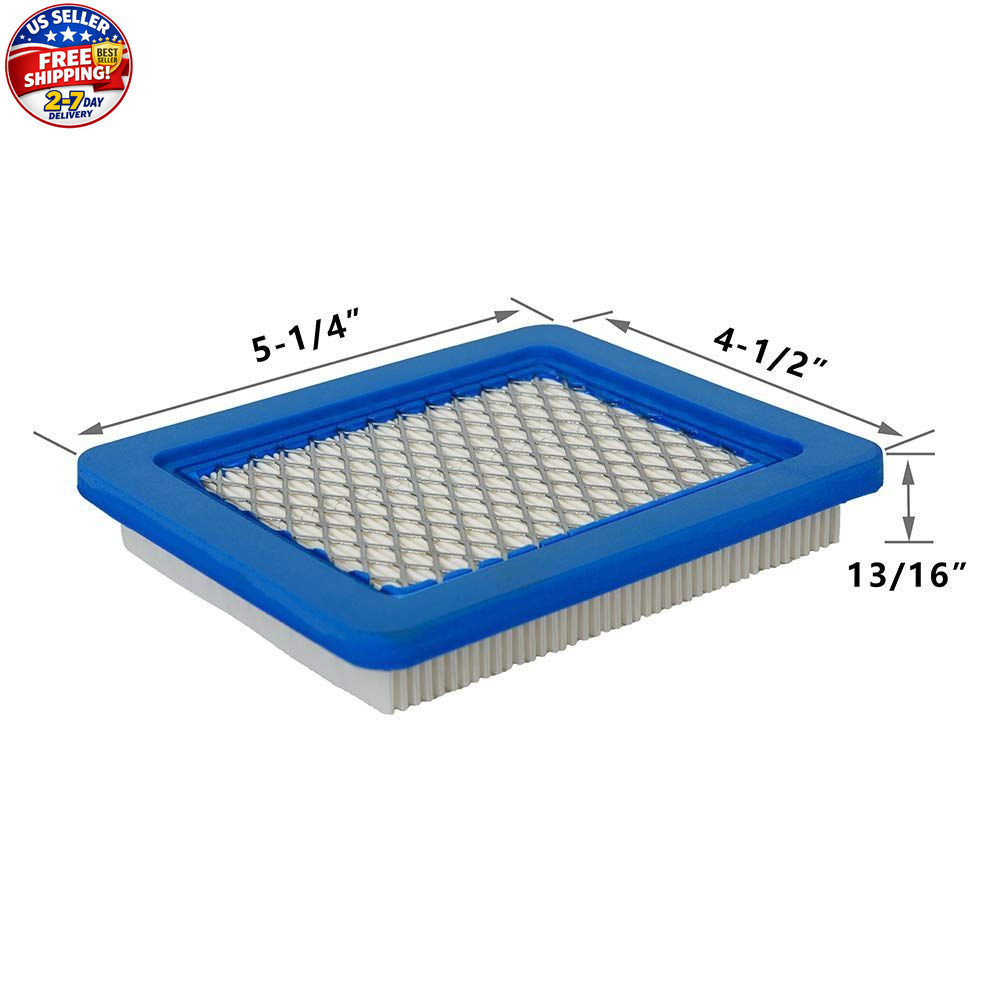 5 Pack 491588S Air Filter, Compatible with 491588 4915885 Flat OEM Air Cleaner C