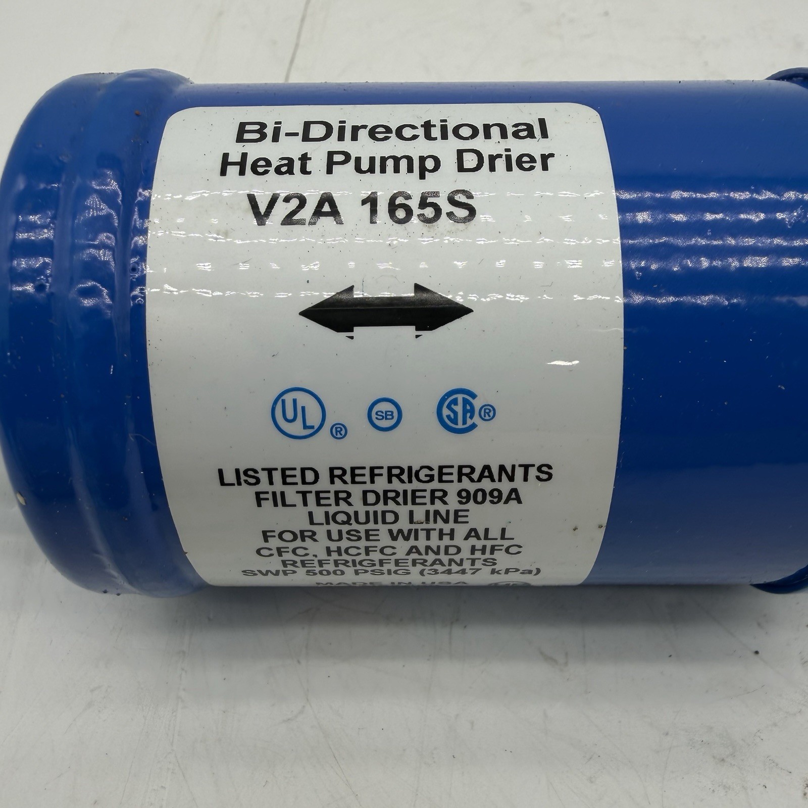 VIRGINIA KMP V2A 165S / V2A165S Bi-Flow Liquid Line Filter Drier 5/8 Solder
