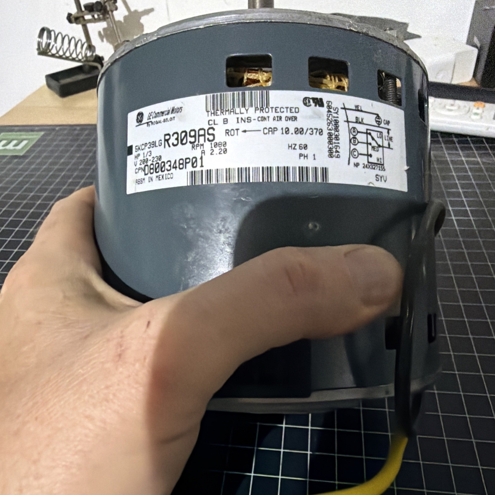 Trane D800348P01 OEM AIR HANDLER BLOWER MOTOR 1/3 HP 230v 5KCP39LGR309AS
