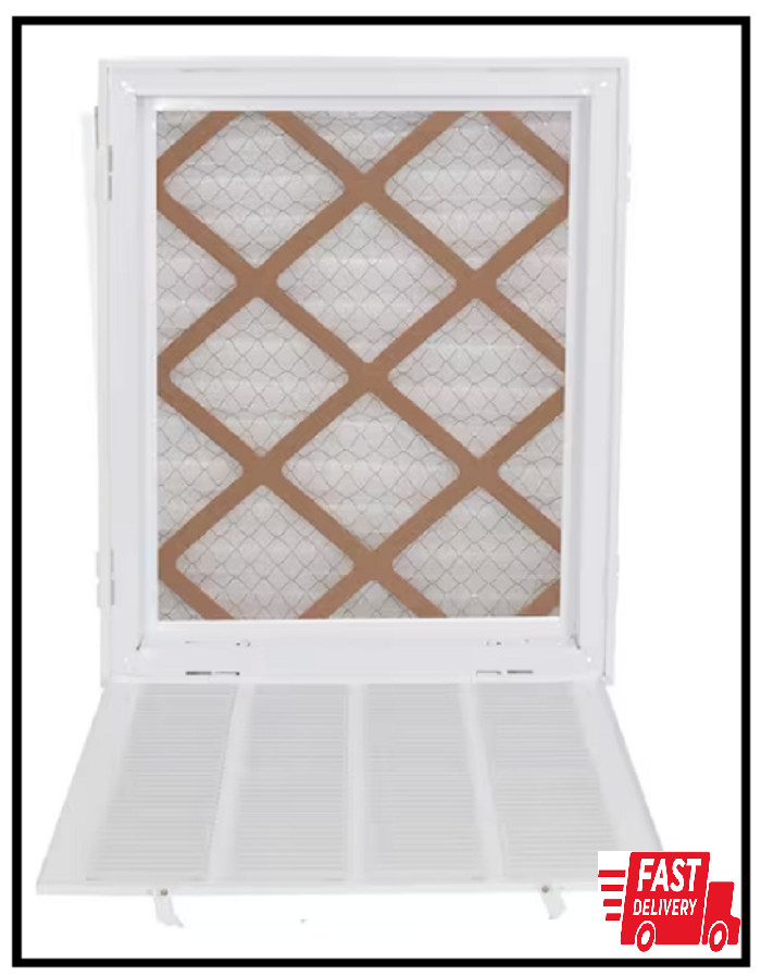 EZ-FLO Return Air Filter Grille Ceiling Wall Steel Diffuser Grill 16 X 20 Inch