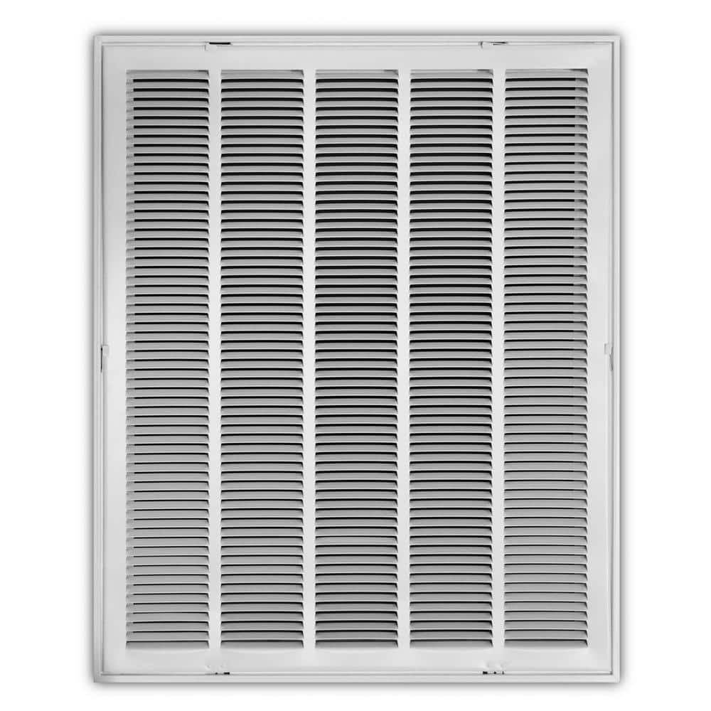 Steel Return Vent Cover Duct 24 x 30 in. Filtered Air Grille Wall Ceiling White