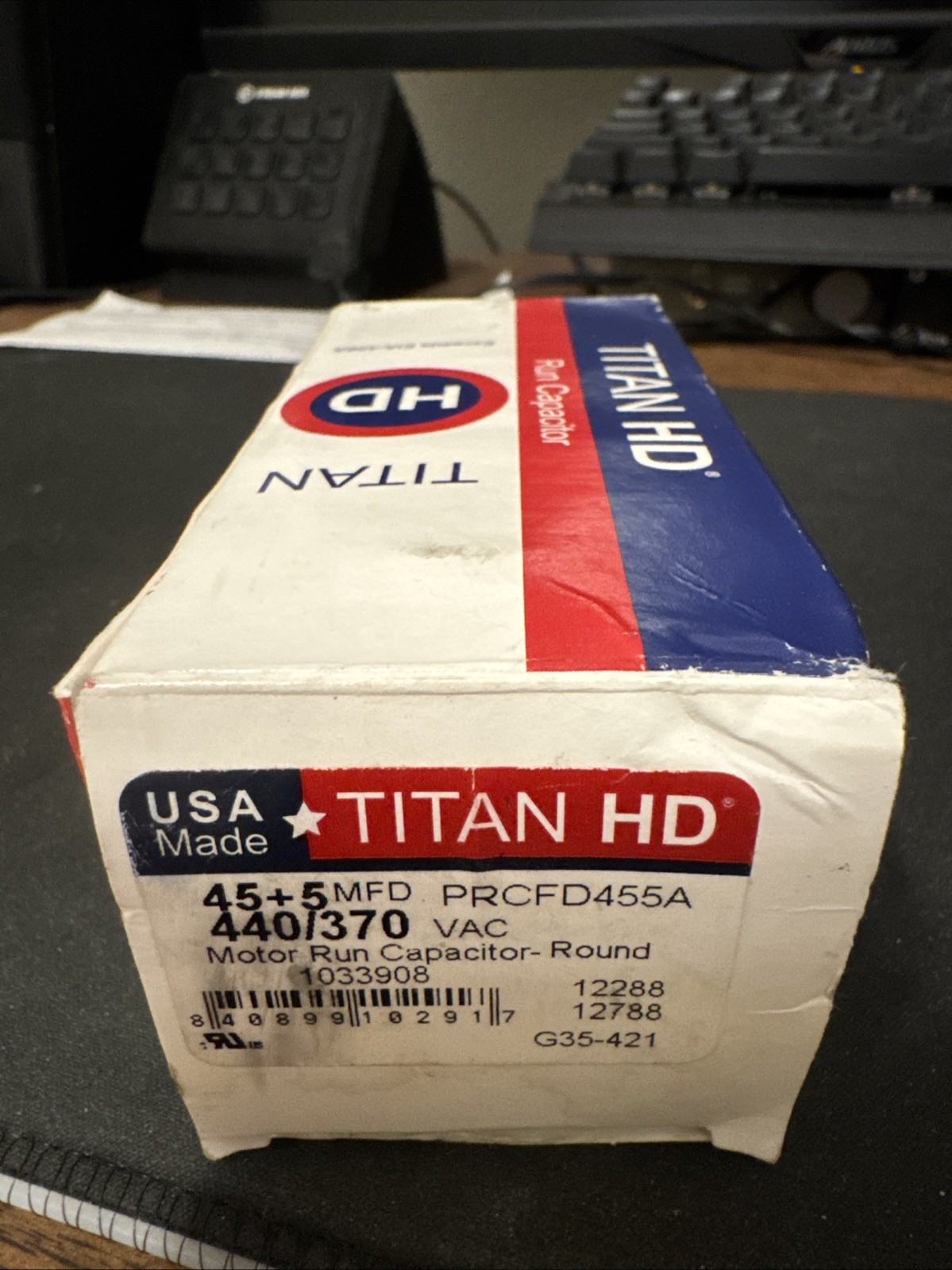 Titan HD PRCFD455A Motor Run Capacitor for 440/370 45/5mfd