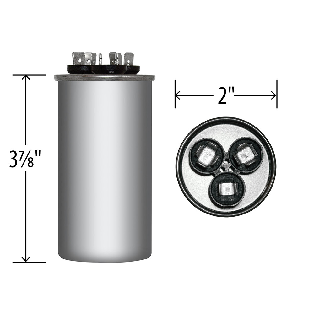 30/3 uf MFD 370 440 VAC Run Capacitor replaces GE Genteq Capcom C3303R C4303R